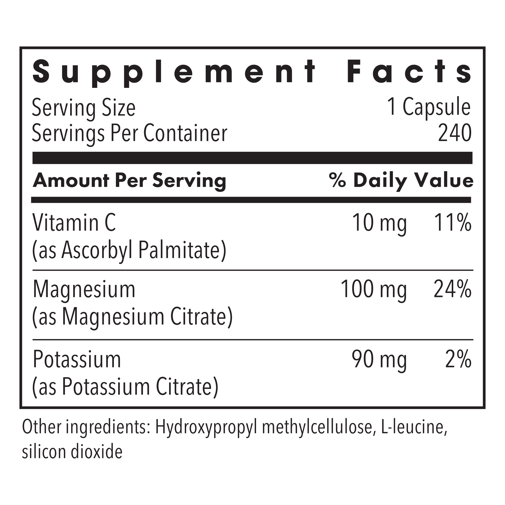 Metabolic Maintenance® Potassium Magnesium Citrate