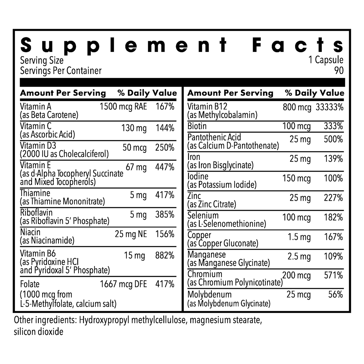 FemOne™ Women's Multivitamin | Metabolic Maintenance | Allergy Research ...