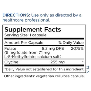 Metabolic Maintenance® L-Methylfolate 5 mg