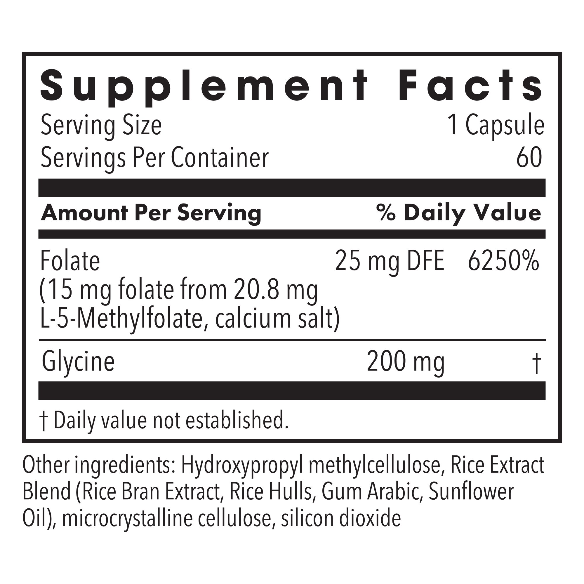 Metabolic Maintenance® L-Methylfolate 15 mg