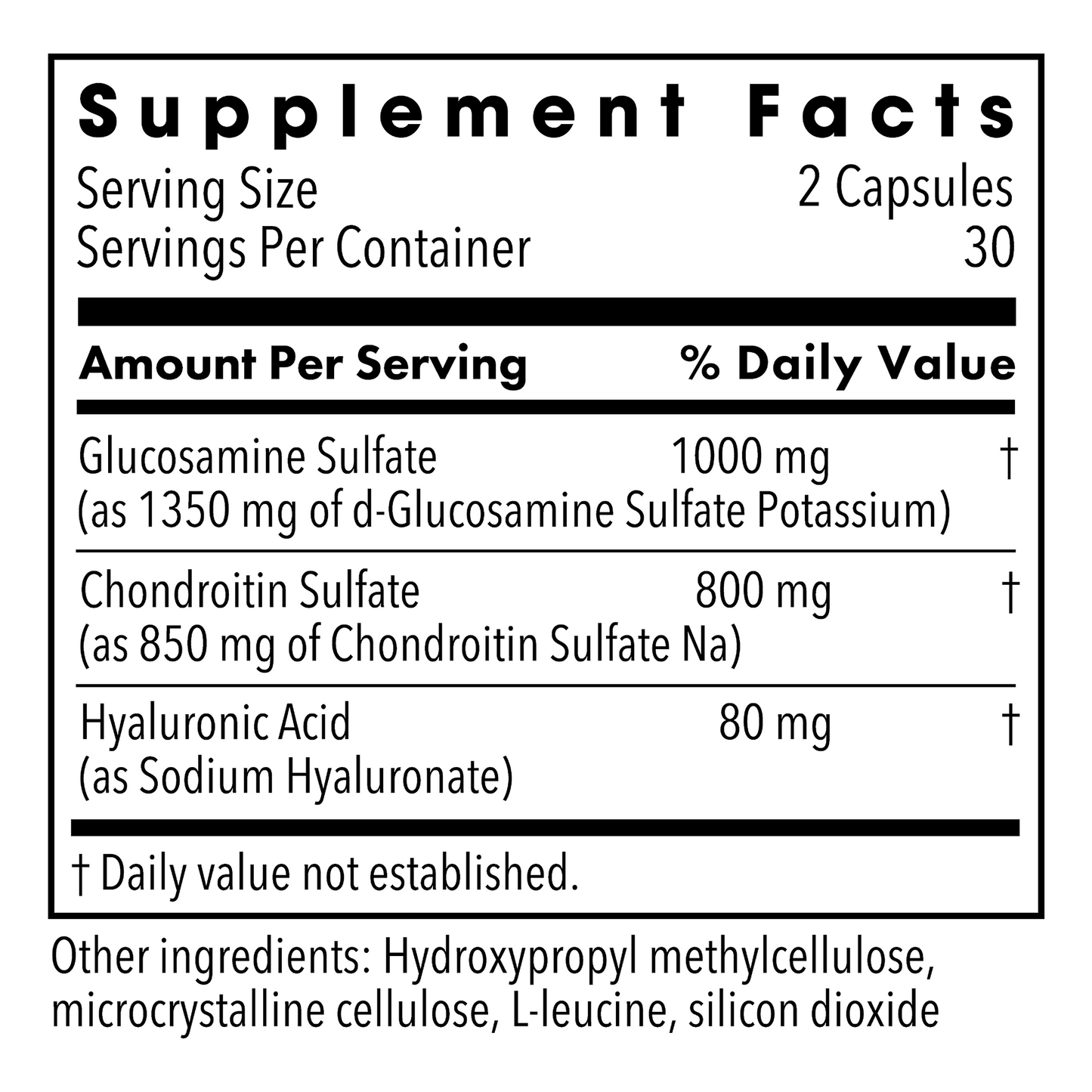 Metabolic Maintenance® Glucosamine Chondroitin with Hyaluronic Acid