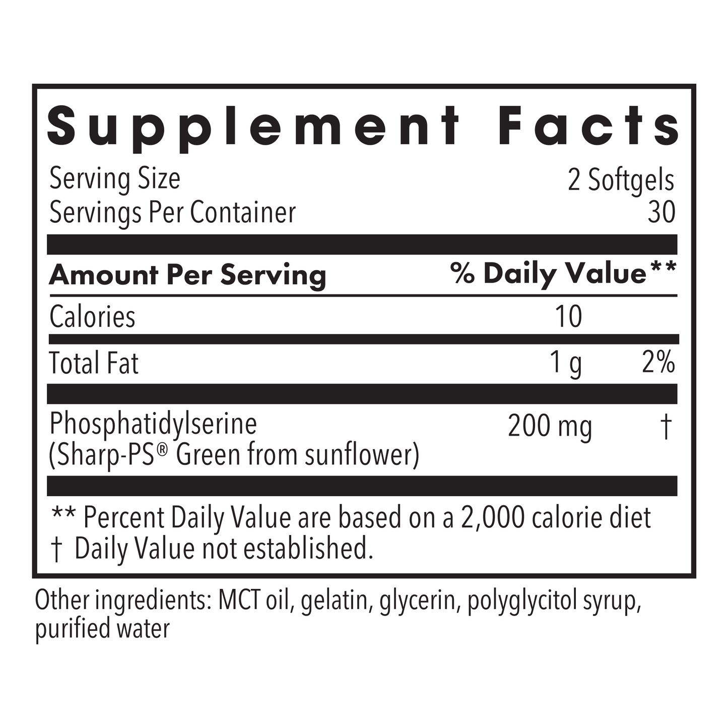 Metabolic Maintenance®  PS-100 (Phosphatidylserine)