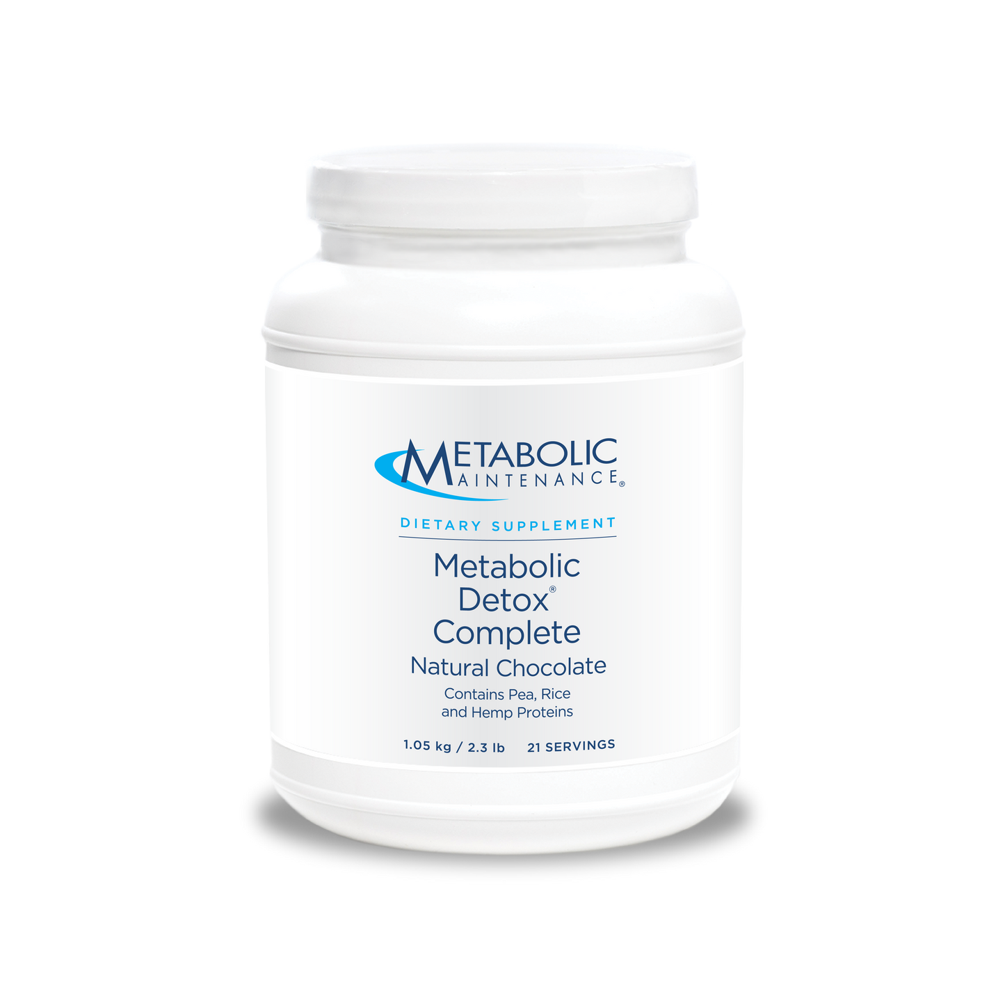 Buy Metabolic Detox Complete Natural Chocolate, Contains Pea, Rice and Hemp Proteins, 1.05 kg, 21 servings