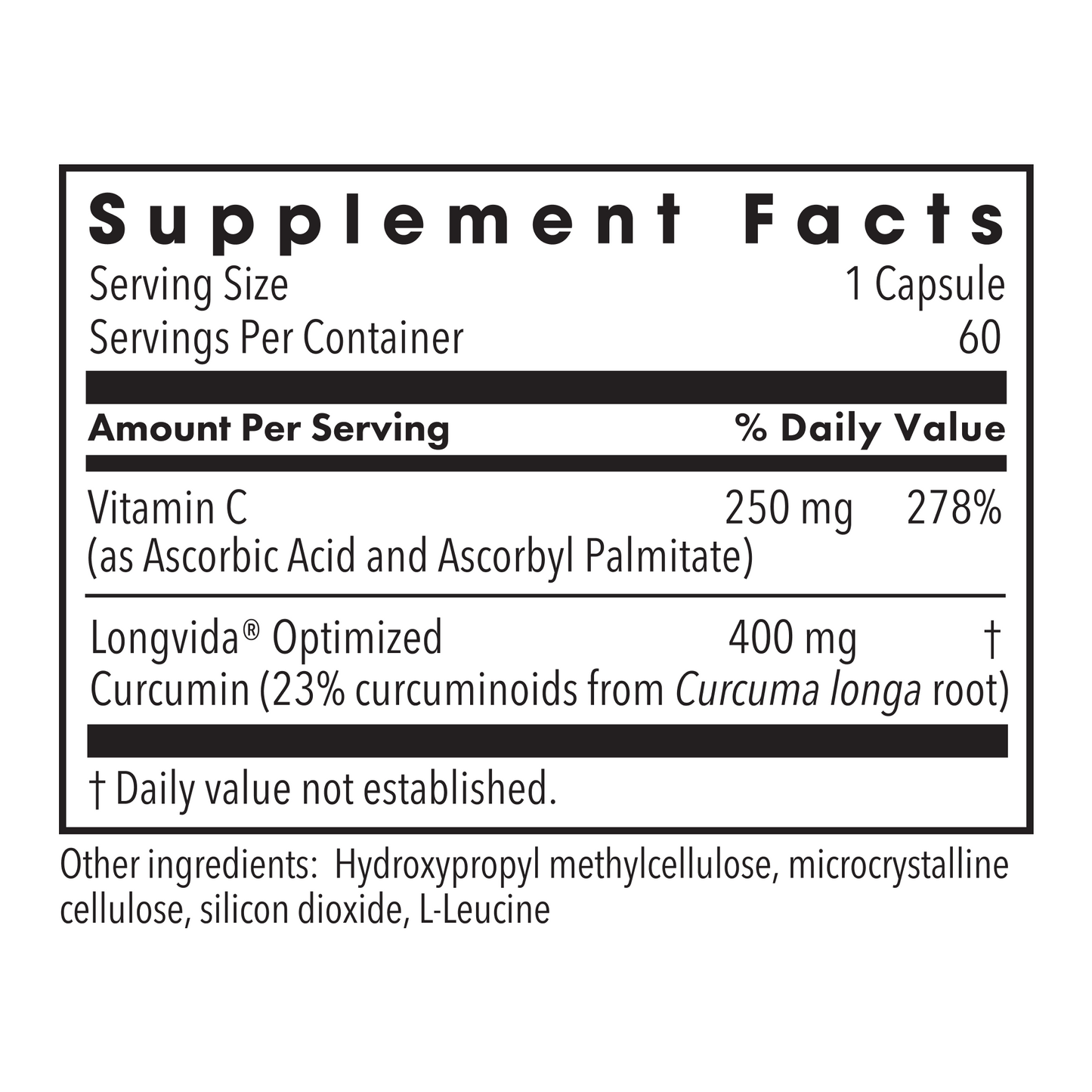 Metabolic Maintenance® Curcumin + C