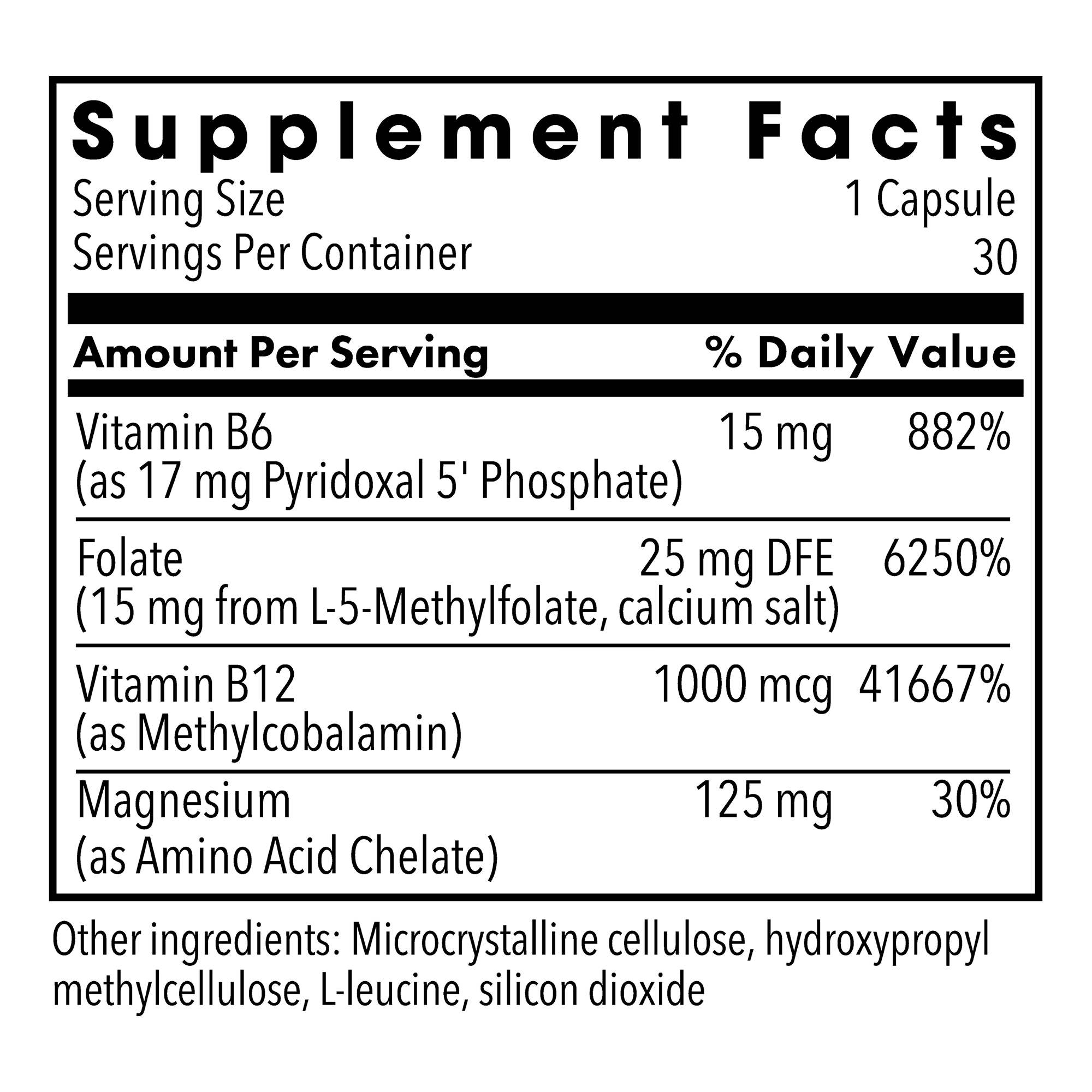 MethylPro® L-Methylfolate 15 mg + Cofactors