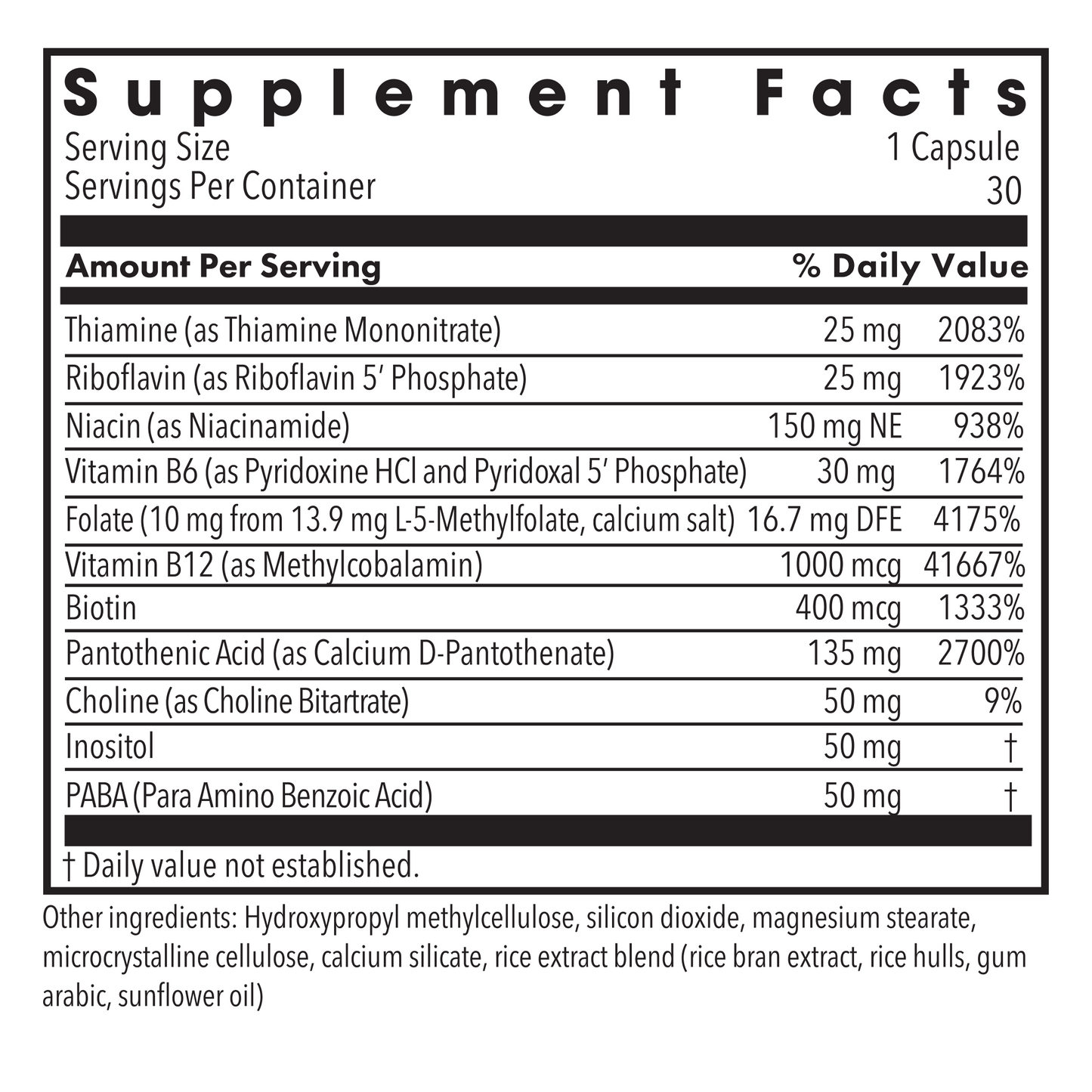 MethylPro® B-Complex + 10 mg L-Methylfolate