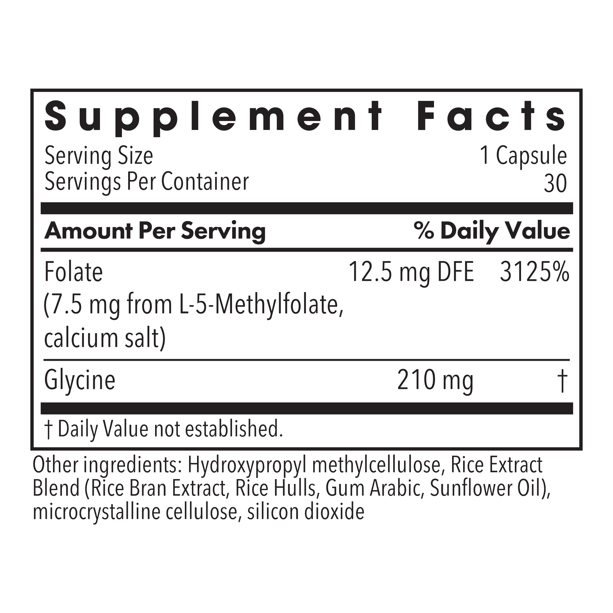 MethylPro® L-Methylfolate 7.5 mg