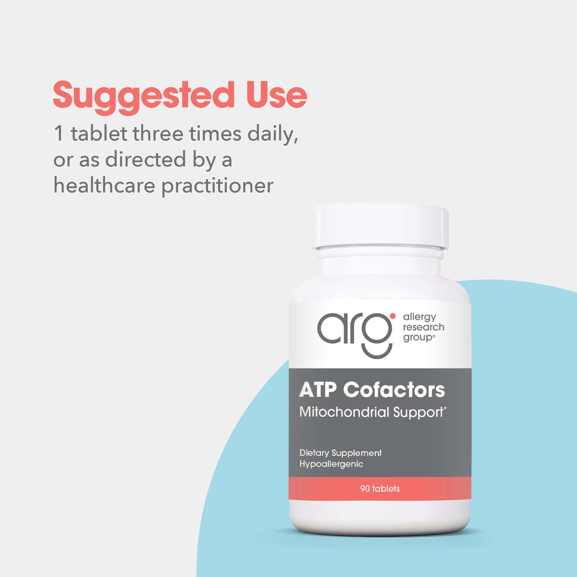 Optimox® ATP Cofactors™ - suggested use: 1 tablet three times daily