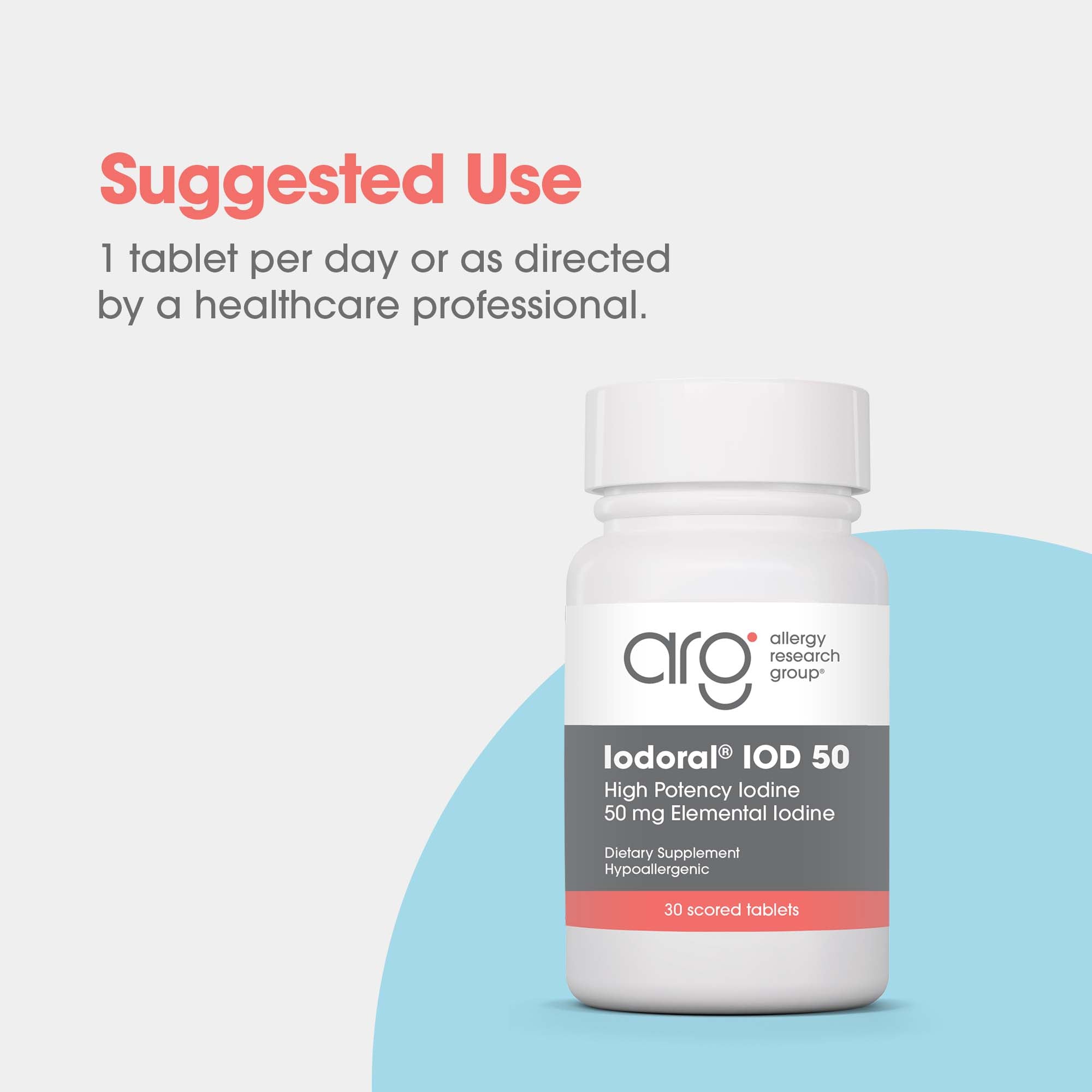 Optimox® Iodoral® 50 mg - suggested use: 1 tablet per day