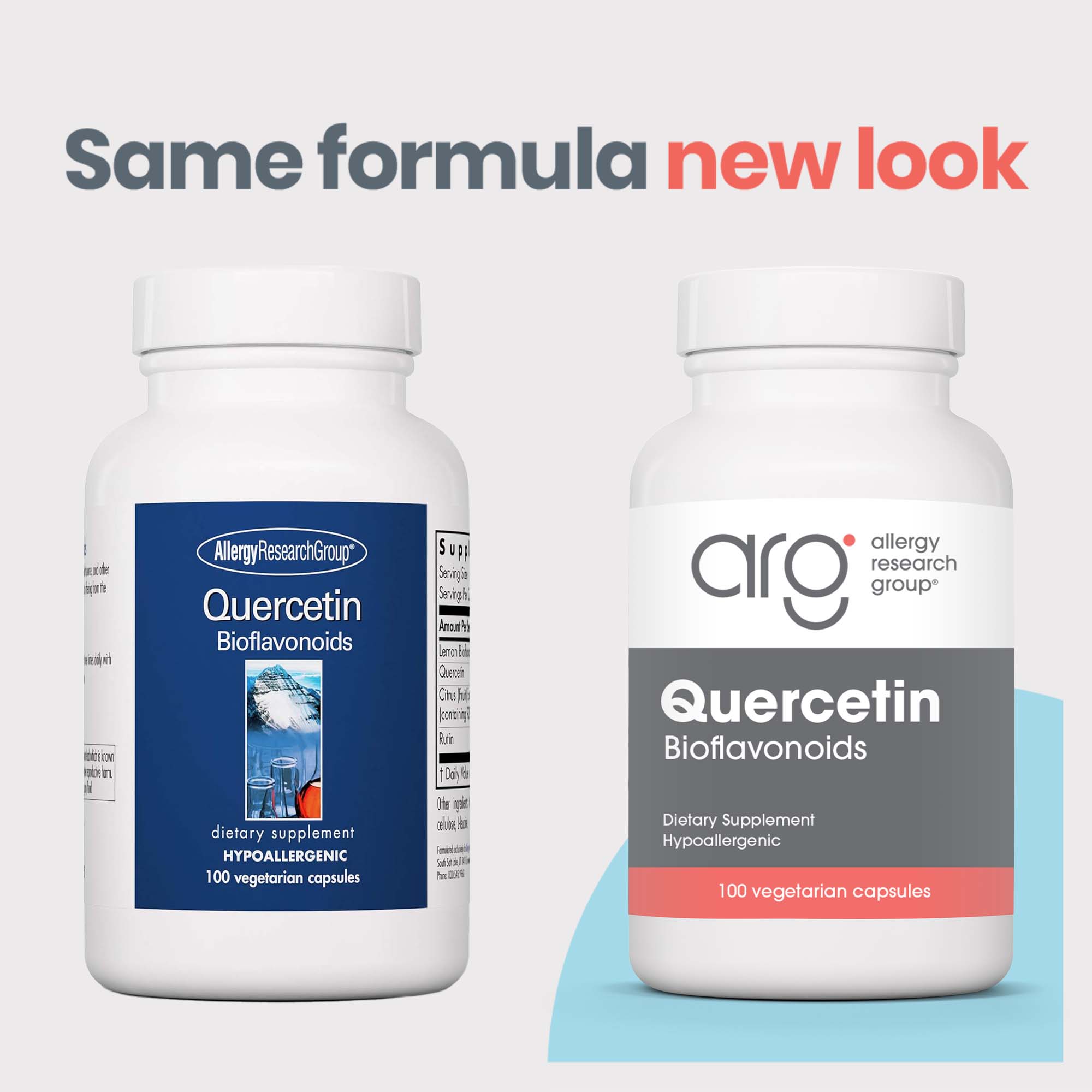 Quercetin Bioflavonoids - new look vs original bottle