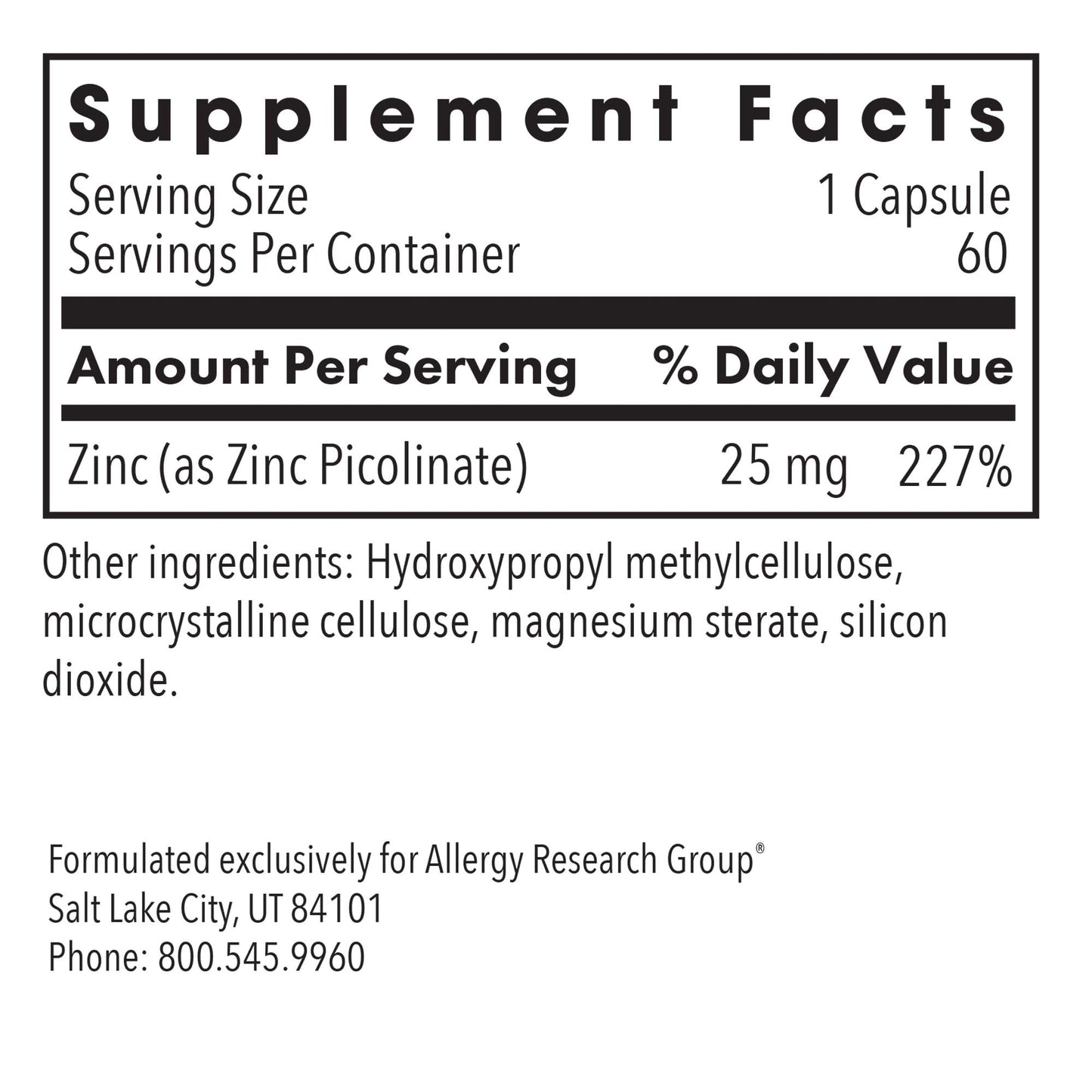 Zinc Picolinate