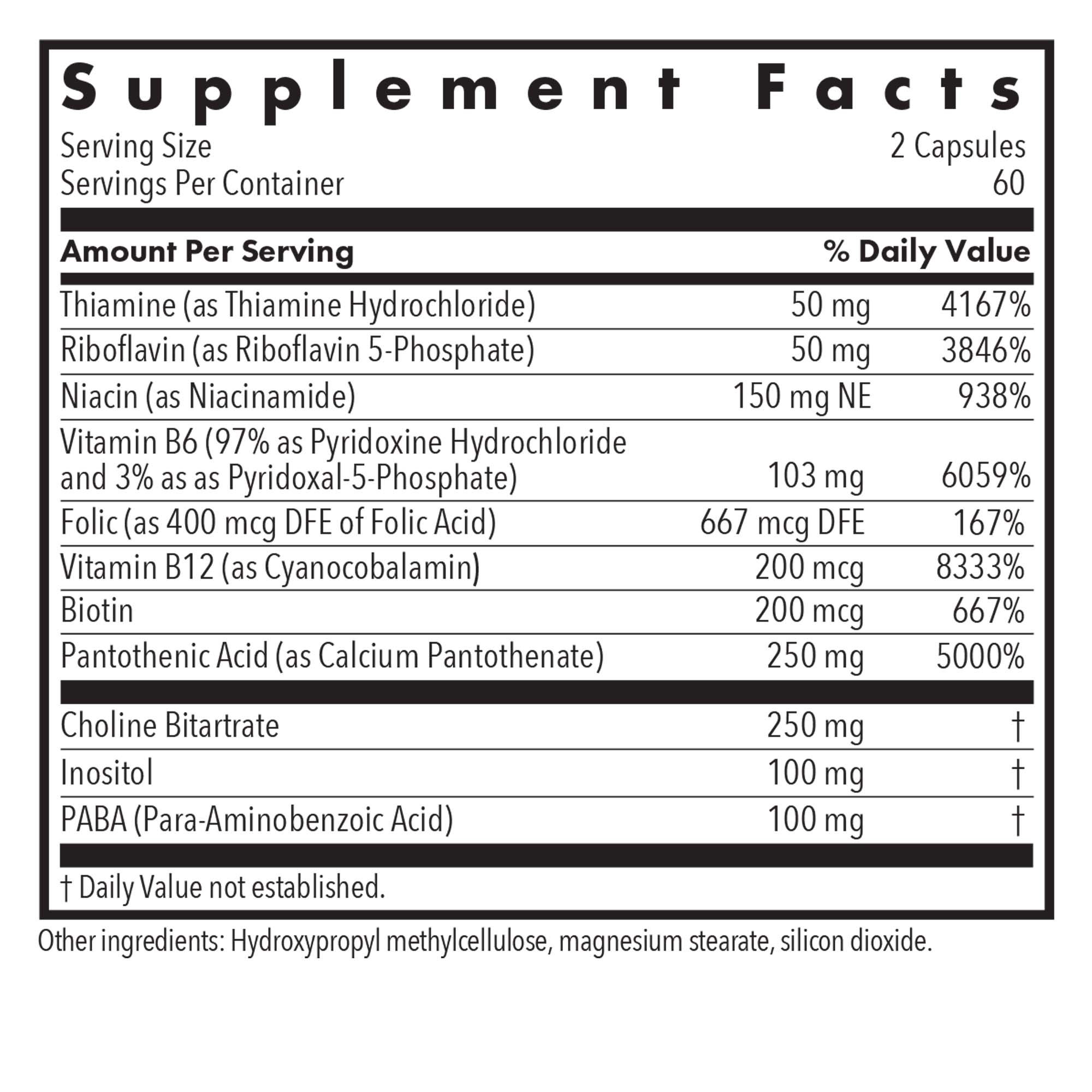 Super Vitamin B Complex | Allergy Research Group