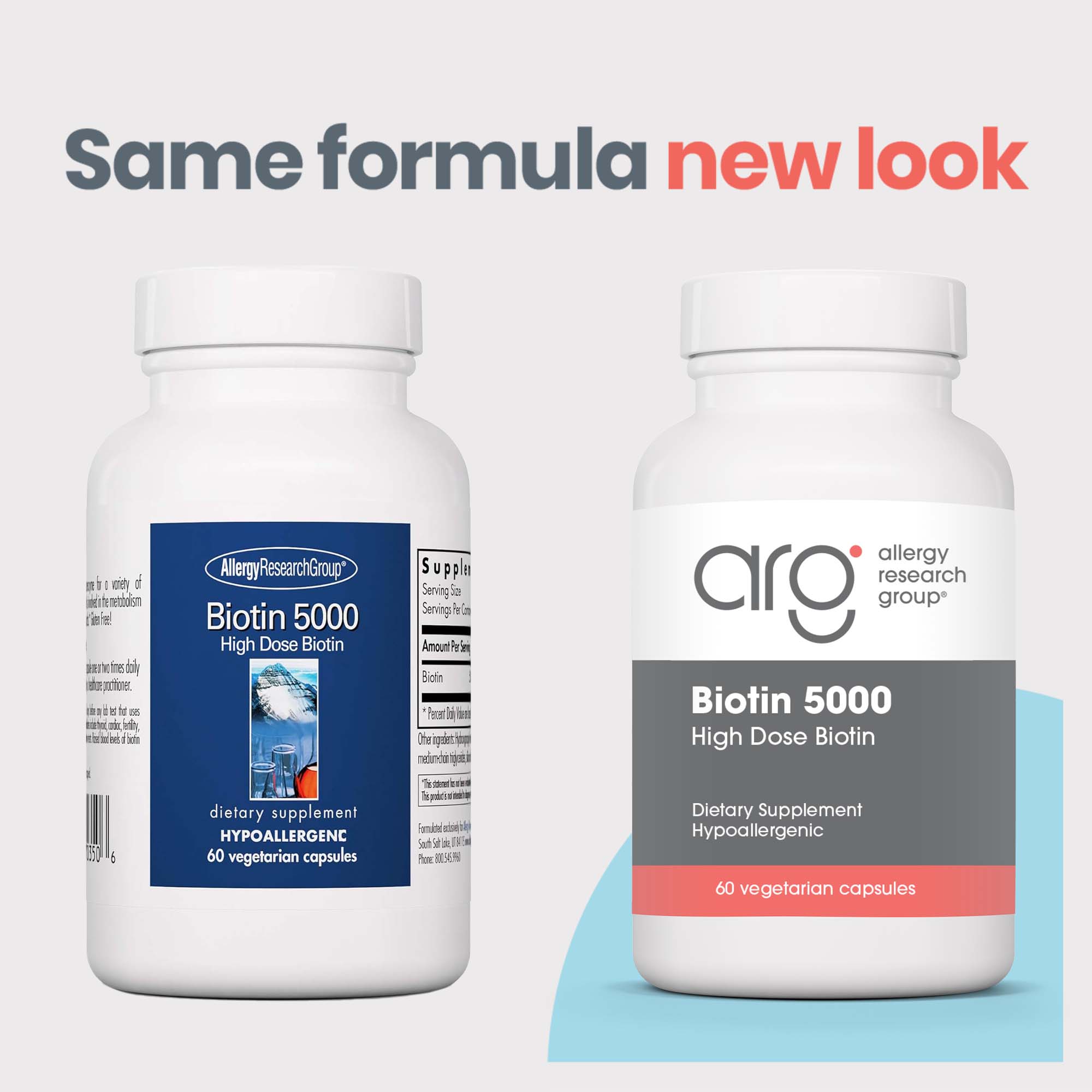 Biotin 5000 - new look vs original bottle