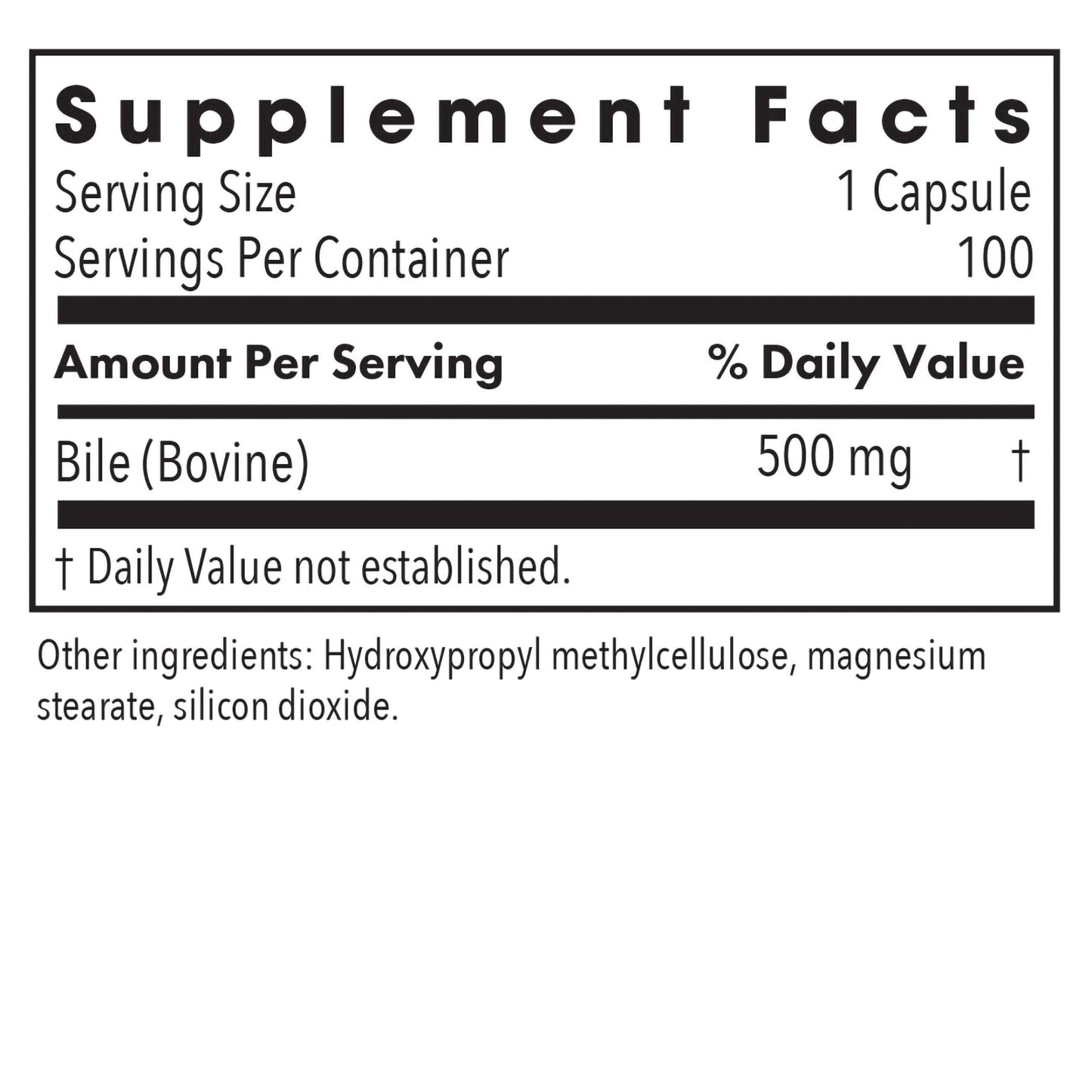 Ox Bile 500 mg