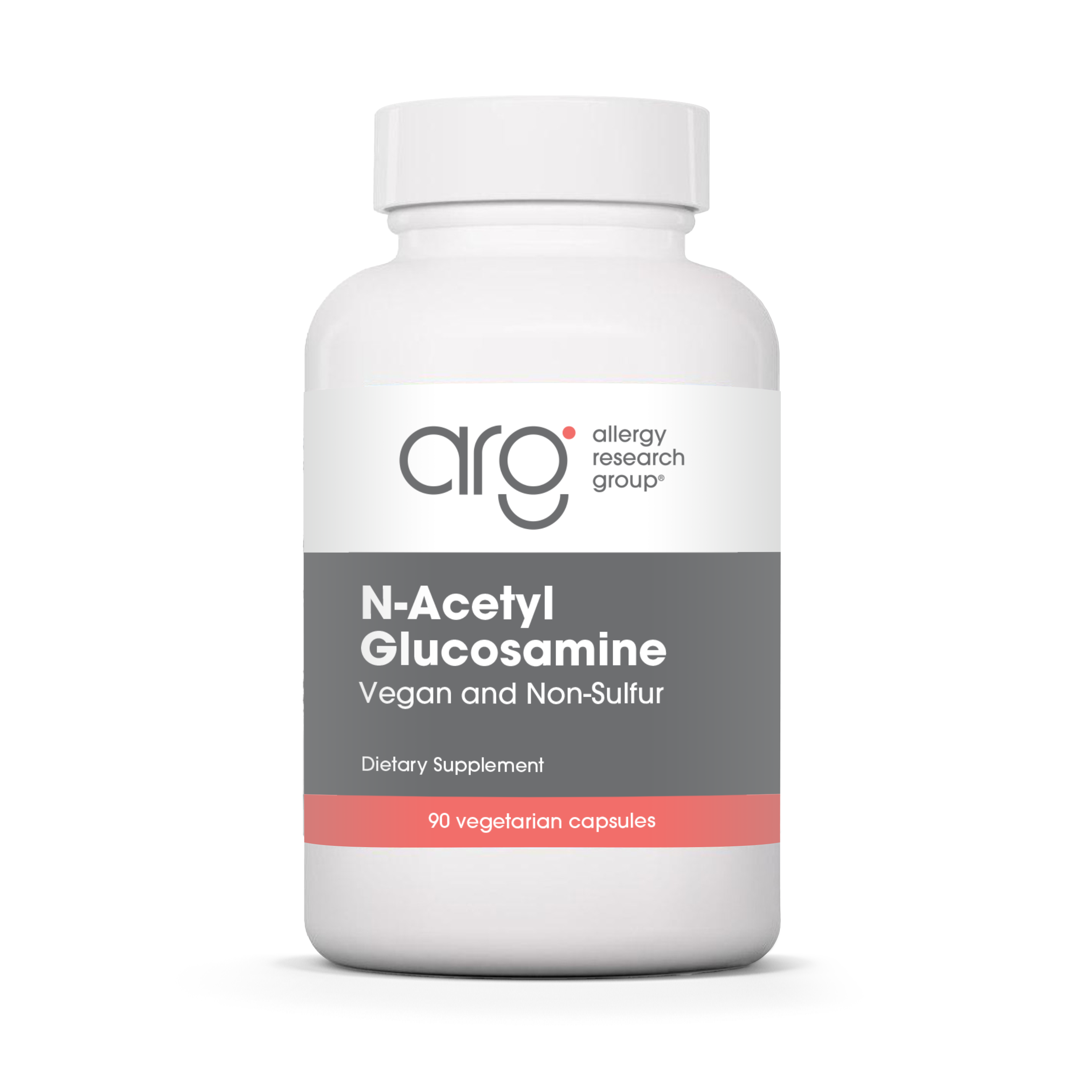 Allergy Research Group N-Acetyl Glucosamine (NAG) - 90 vegetarian capsules bottle front label