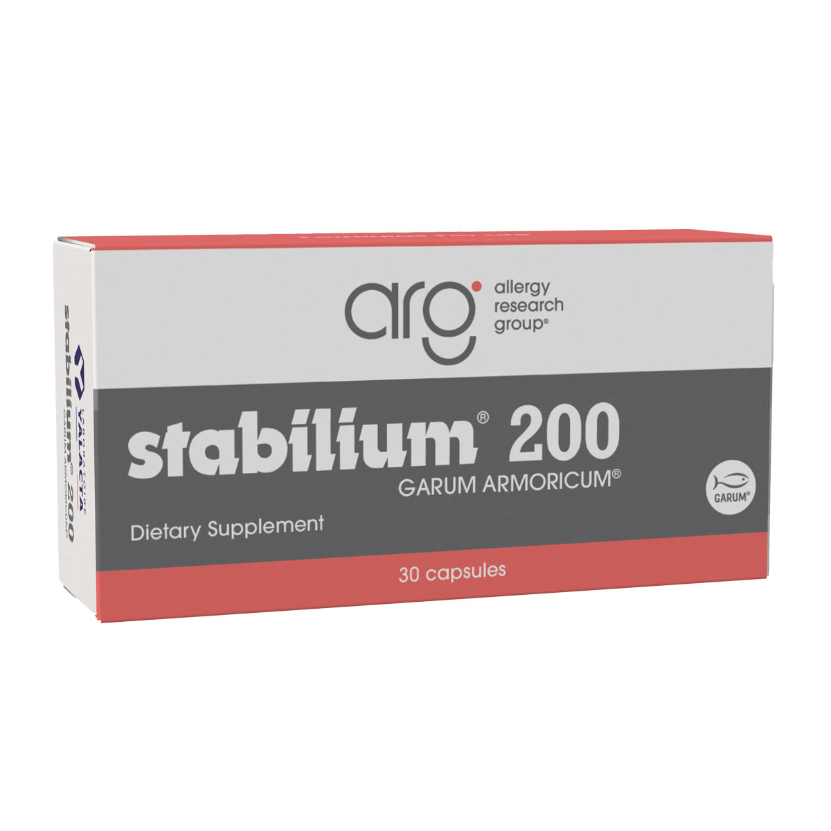 Allergy Research Group Stabilium® 200 Garum Armoricum® - 30 capsules box front label