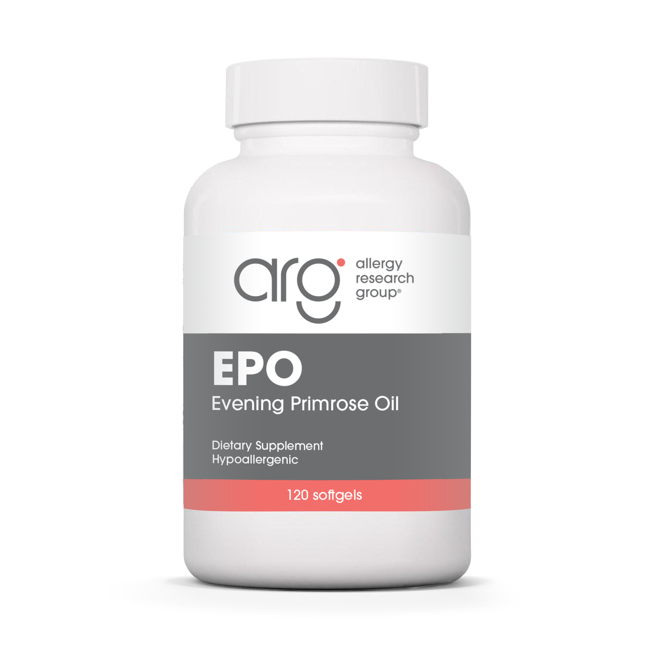 Allergy Research Group EPO - 120 softgels bottle front label