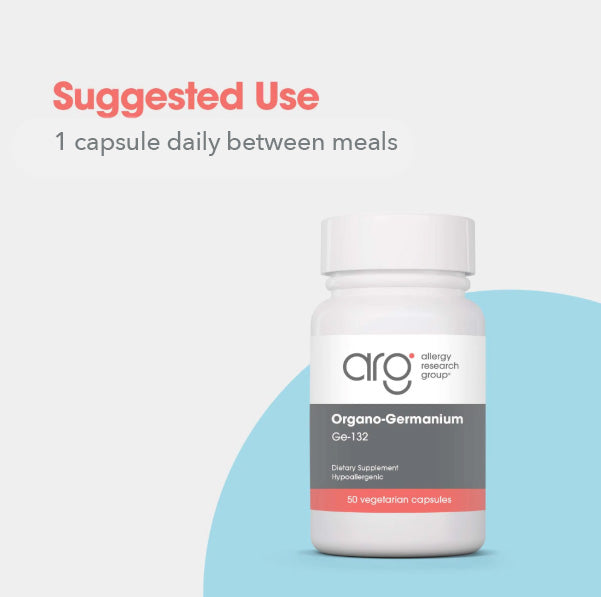 Organo-Germanium Ge-132 Sesquioxide - suggested use: 1 capsule daily between meals