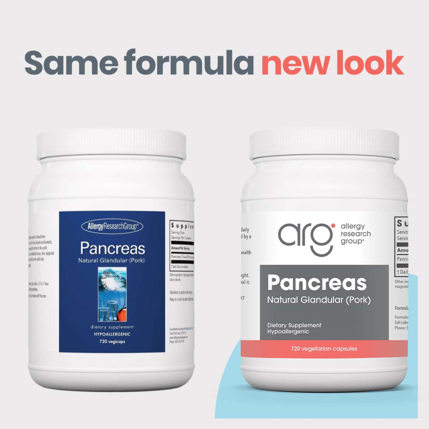 Pancreas Supplement - Pork Glandular | Allergy Research Group