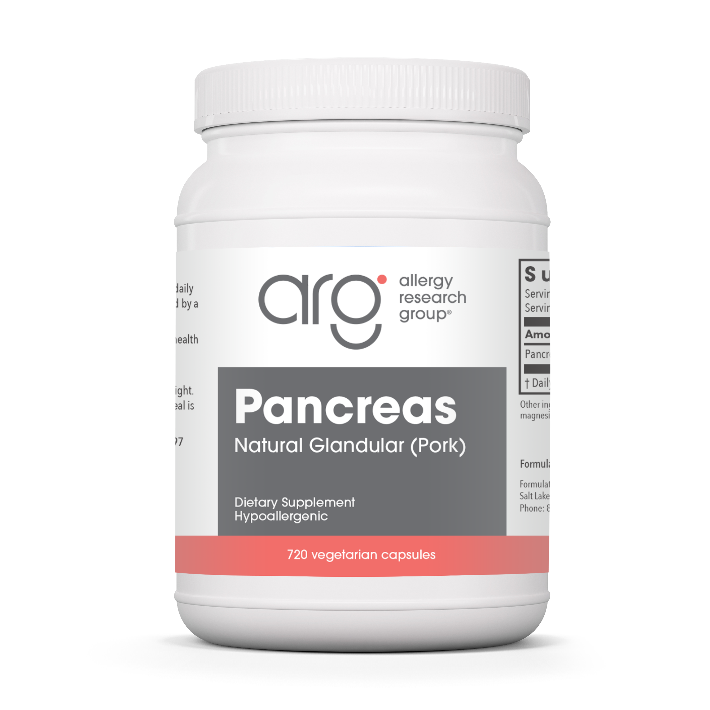 Pancreas Supplement - Pork Glandular | Allergy Research Group