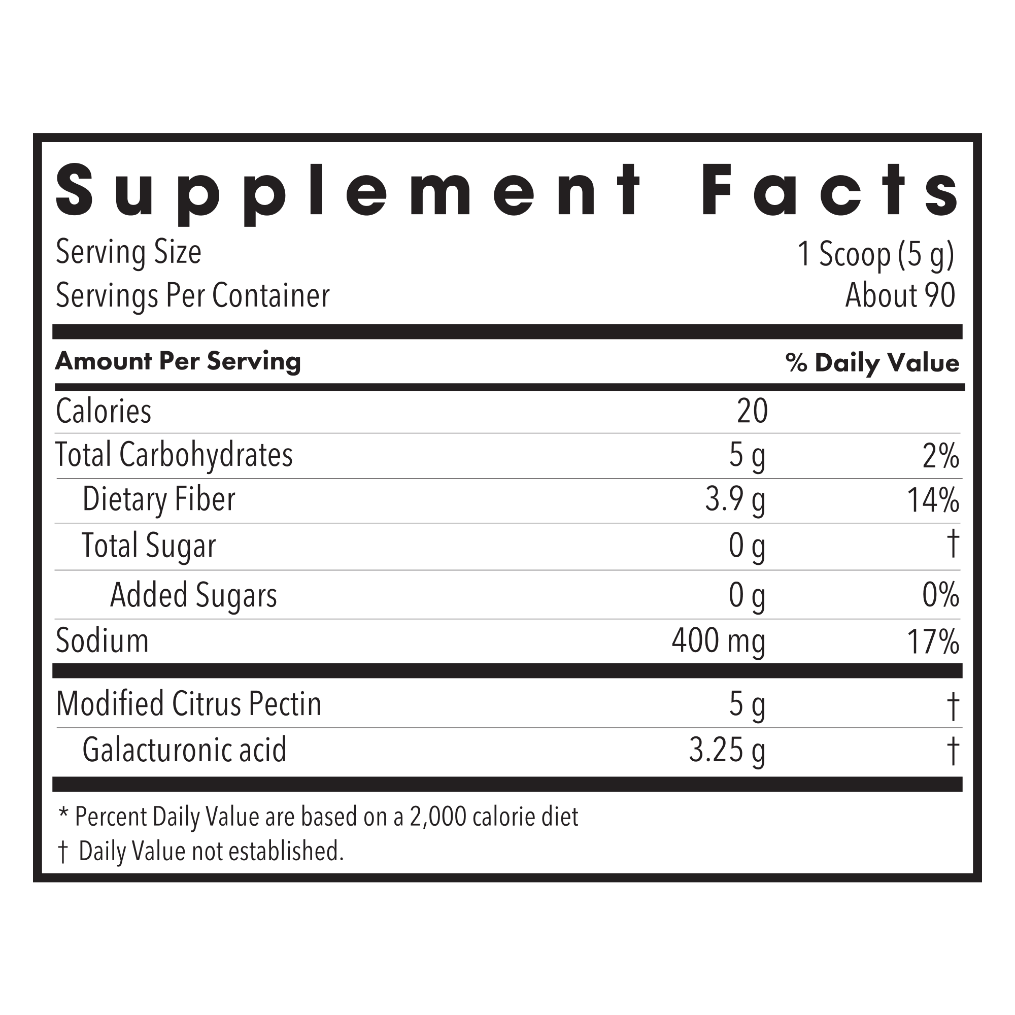 Modified Citrus Pectin Powder