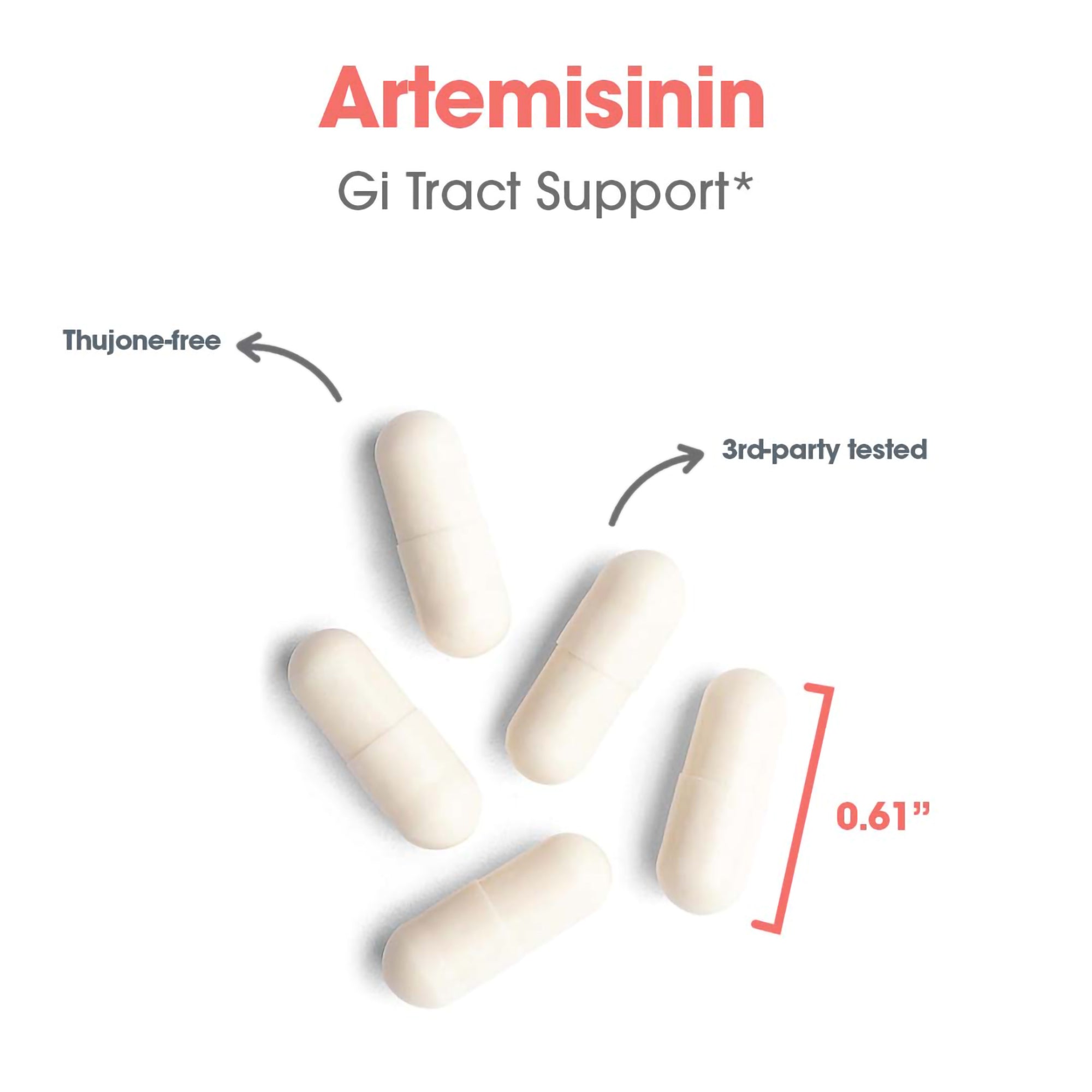 Artemisinin - capsule size and composition