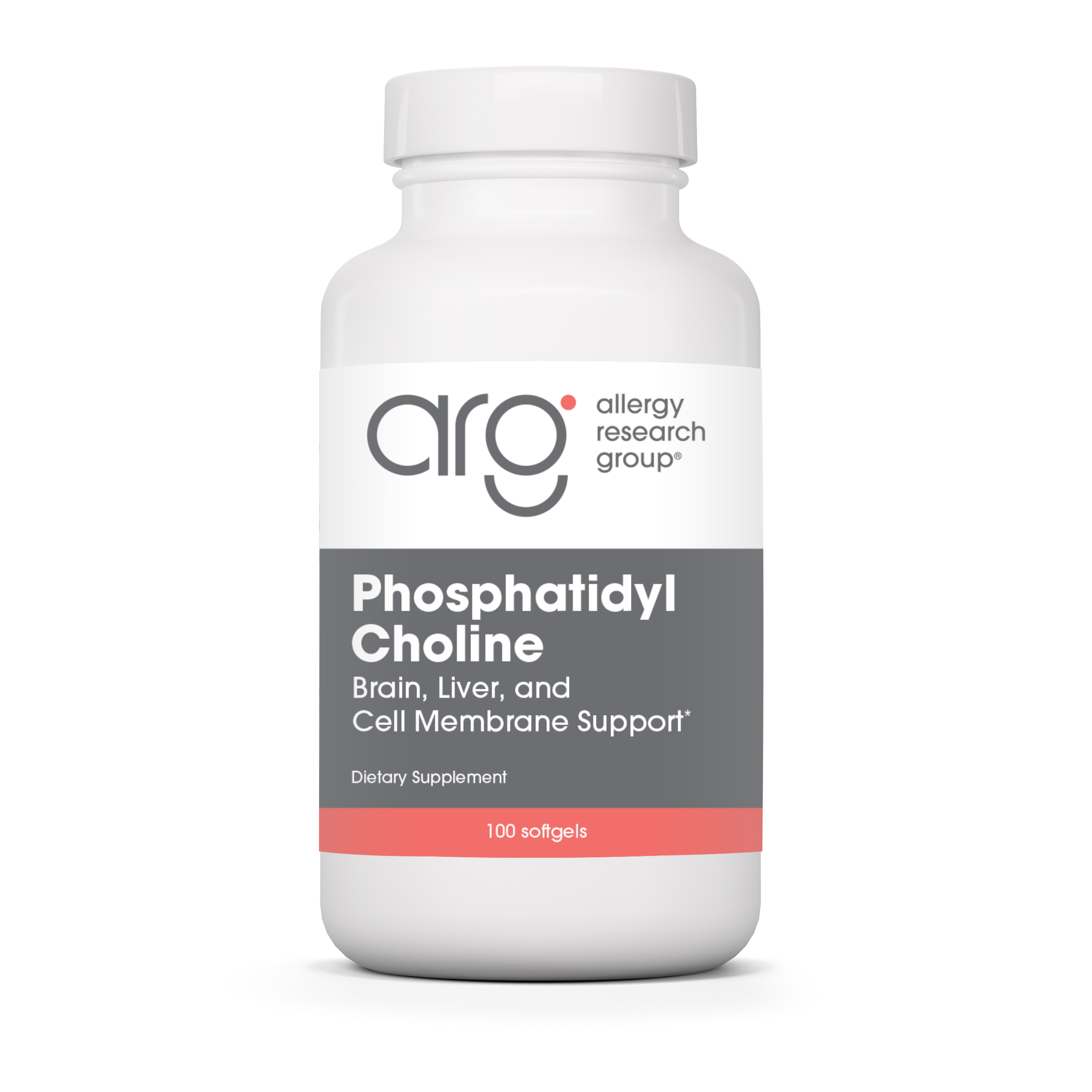 Allergy Research Group Phosphatidyl Choline - 100 softgels bottle front label