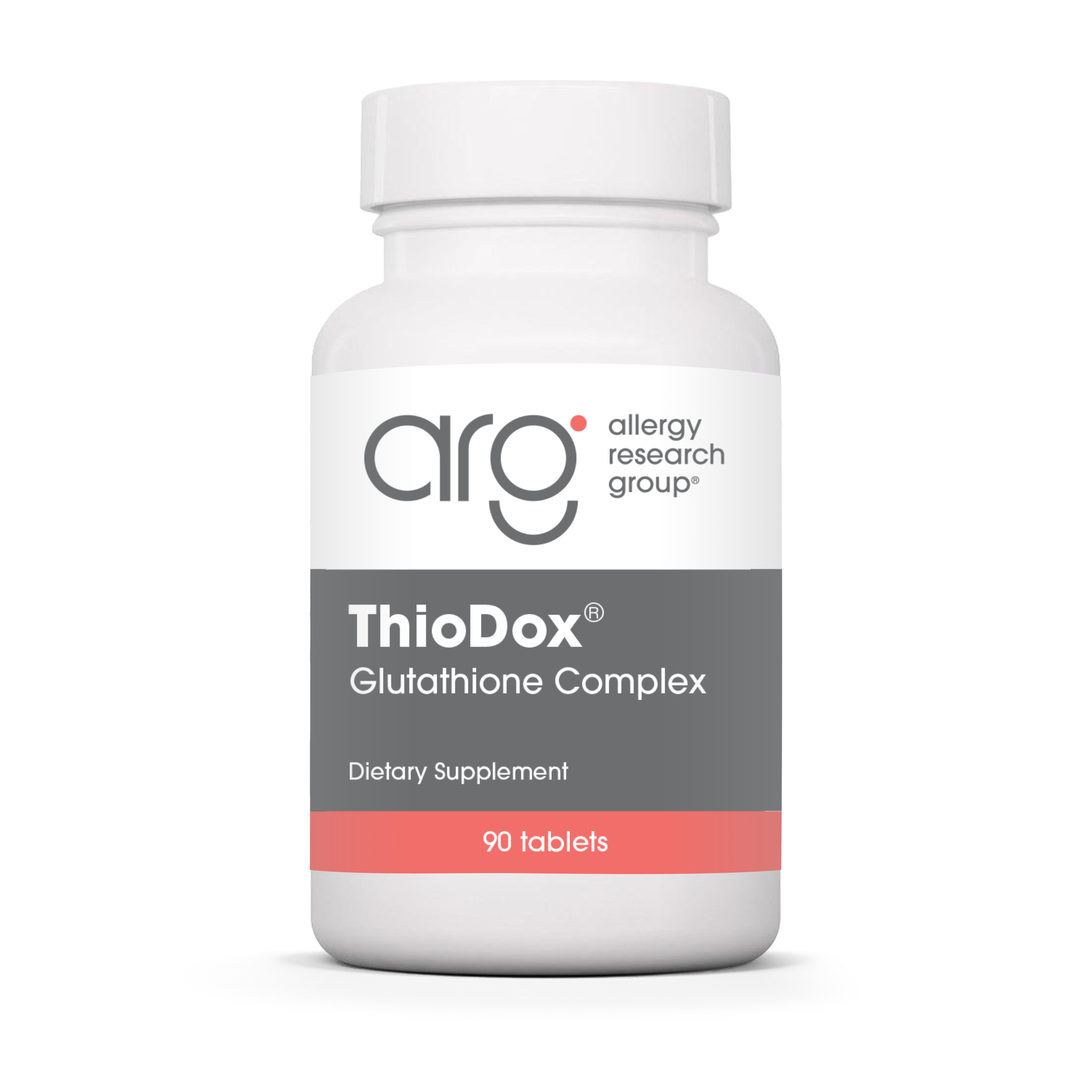 Allergy Research Group ThioDox® - 90 tablets bottle front label