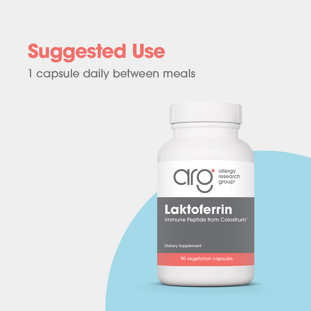 Laktoferrin -suggested use: 1 capsule daily between meals