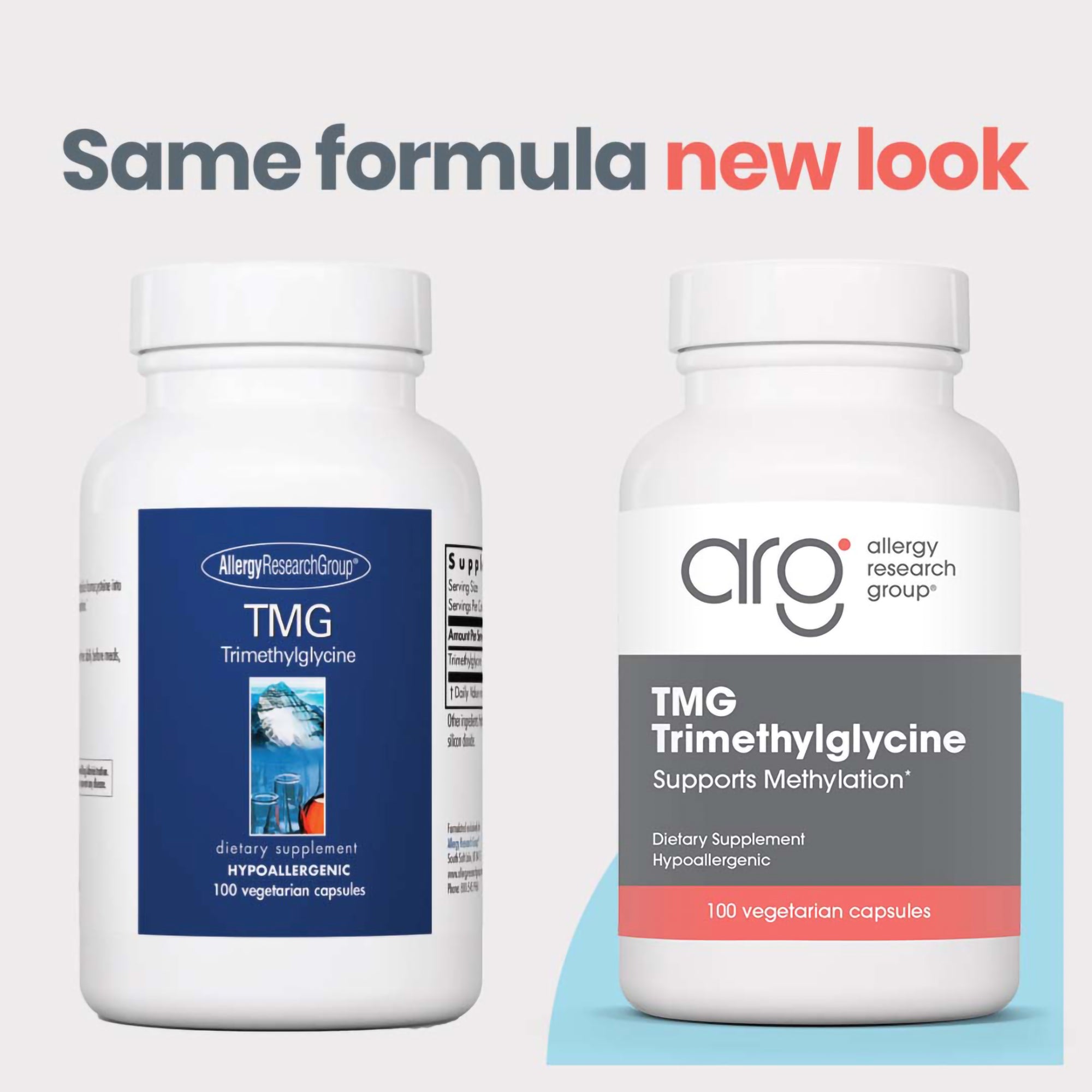 TMG - new look vs original bottle