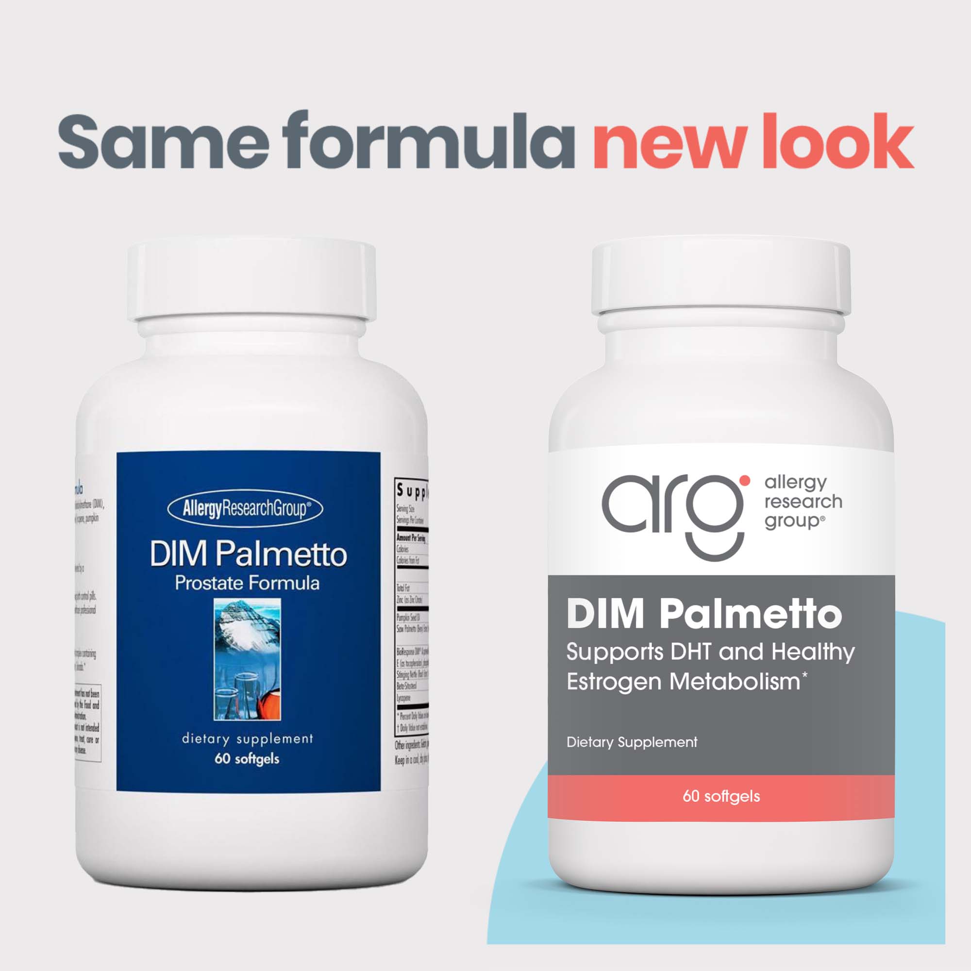 DIM Palmetto - new look vs original bottle