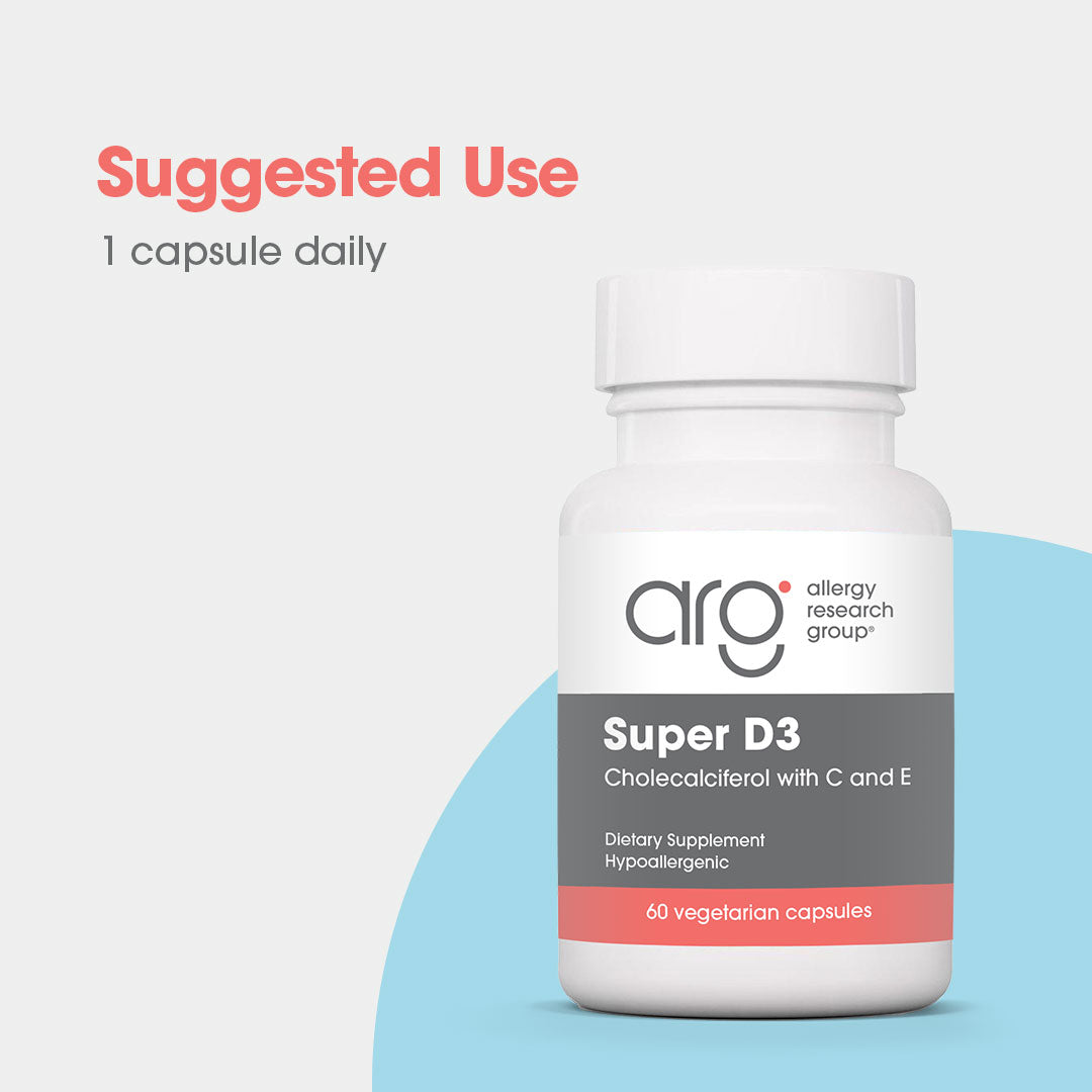 Super D3 - suggested use: 1 capsule daily