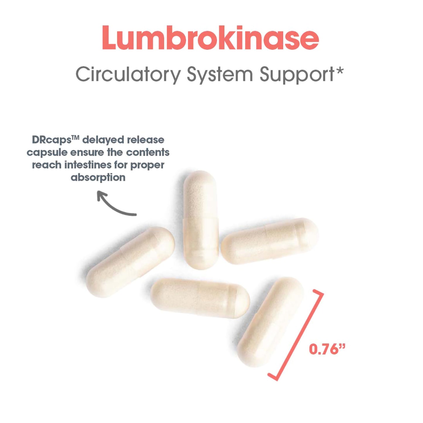 Lumbrokinase Delayed Release Vegicaps