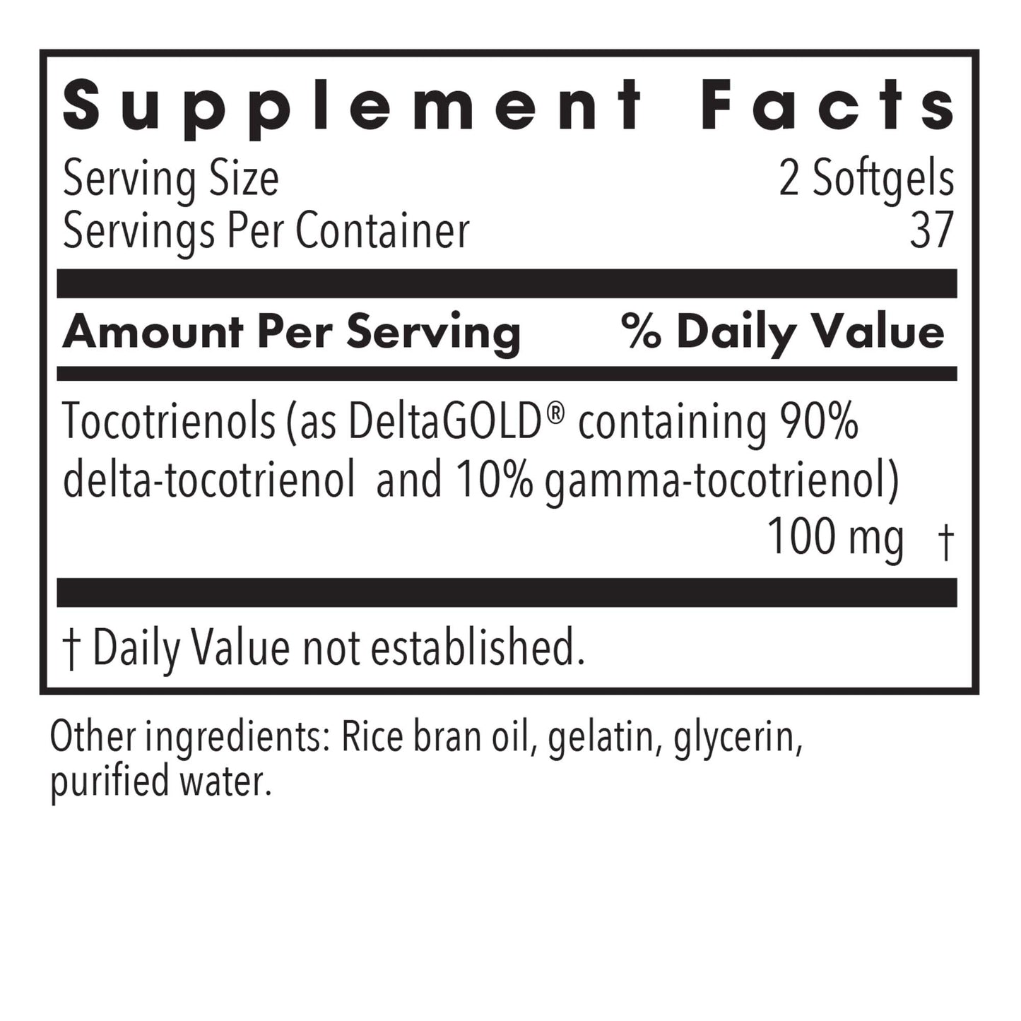 Delta-Fraction Tocotrienols 50 mg