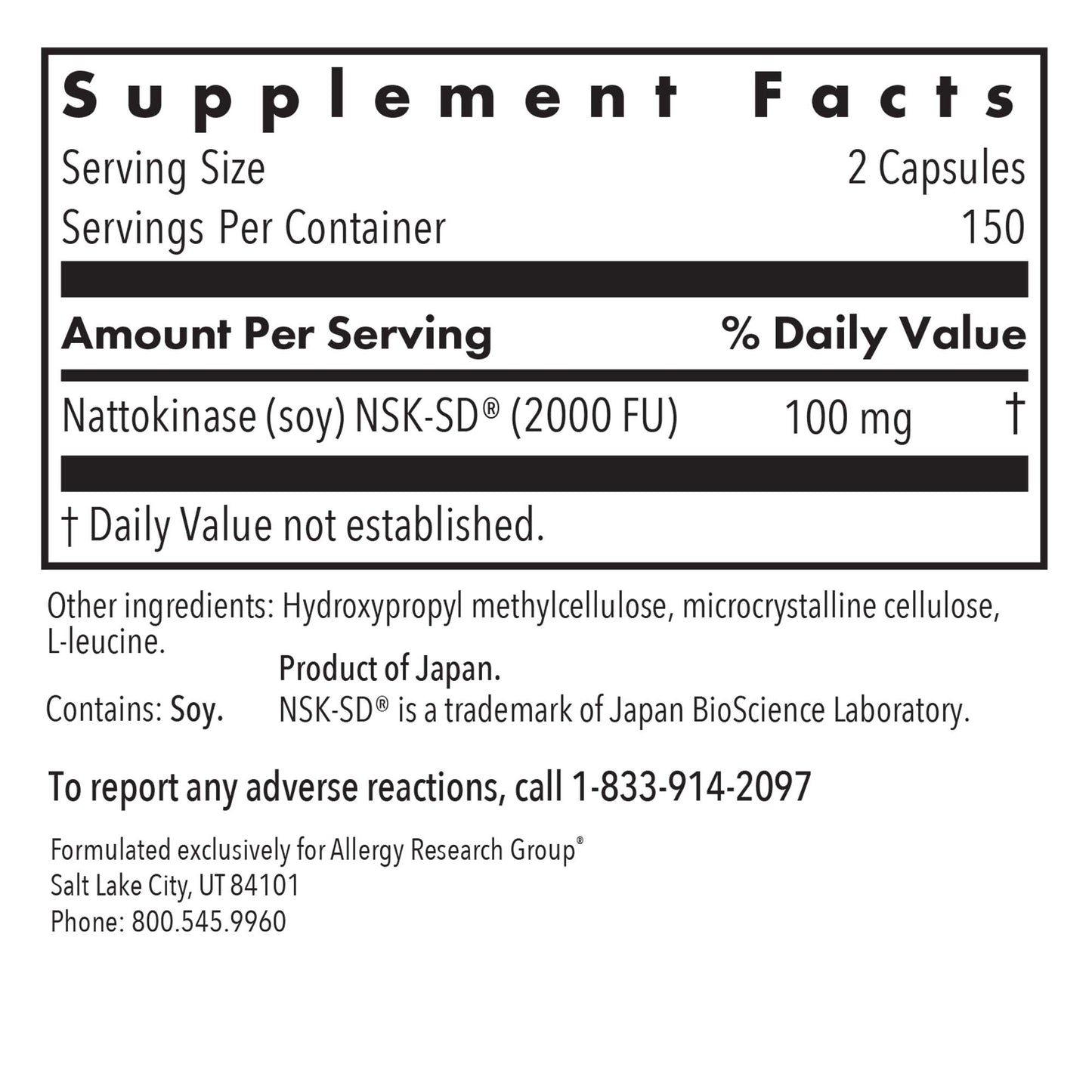 Nattokinase 50 mg NSK-SD®