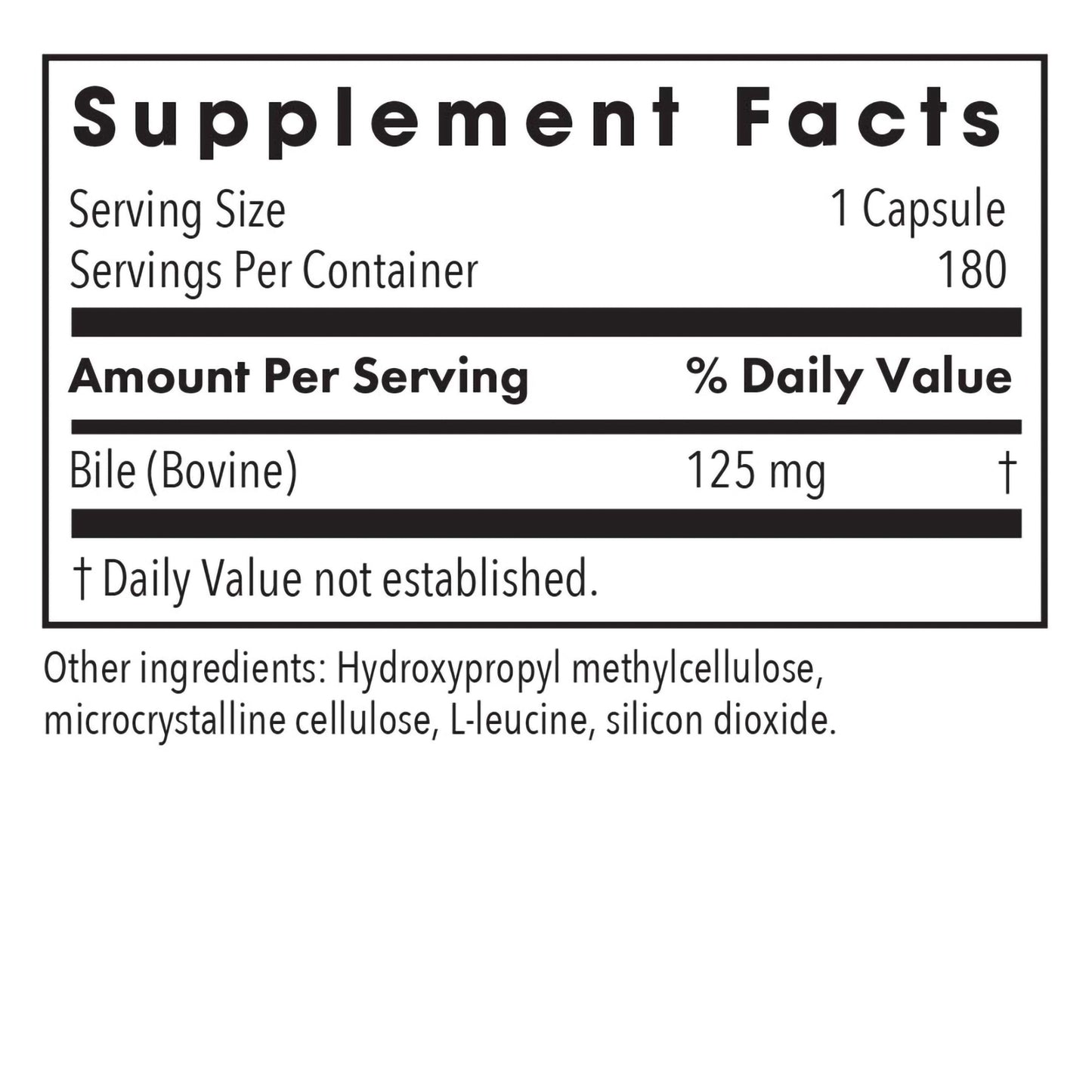 Ox Bile 125 mg