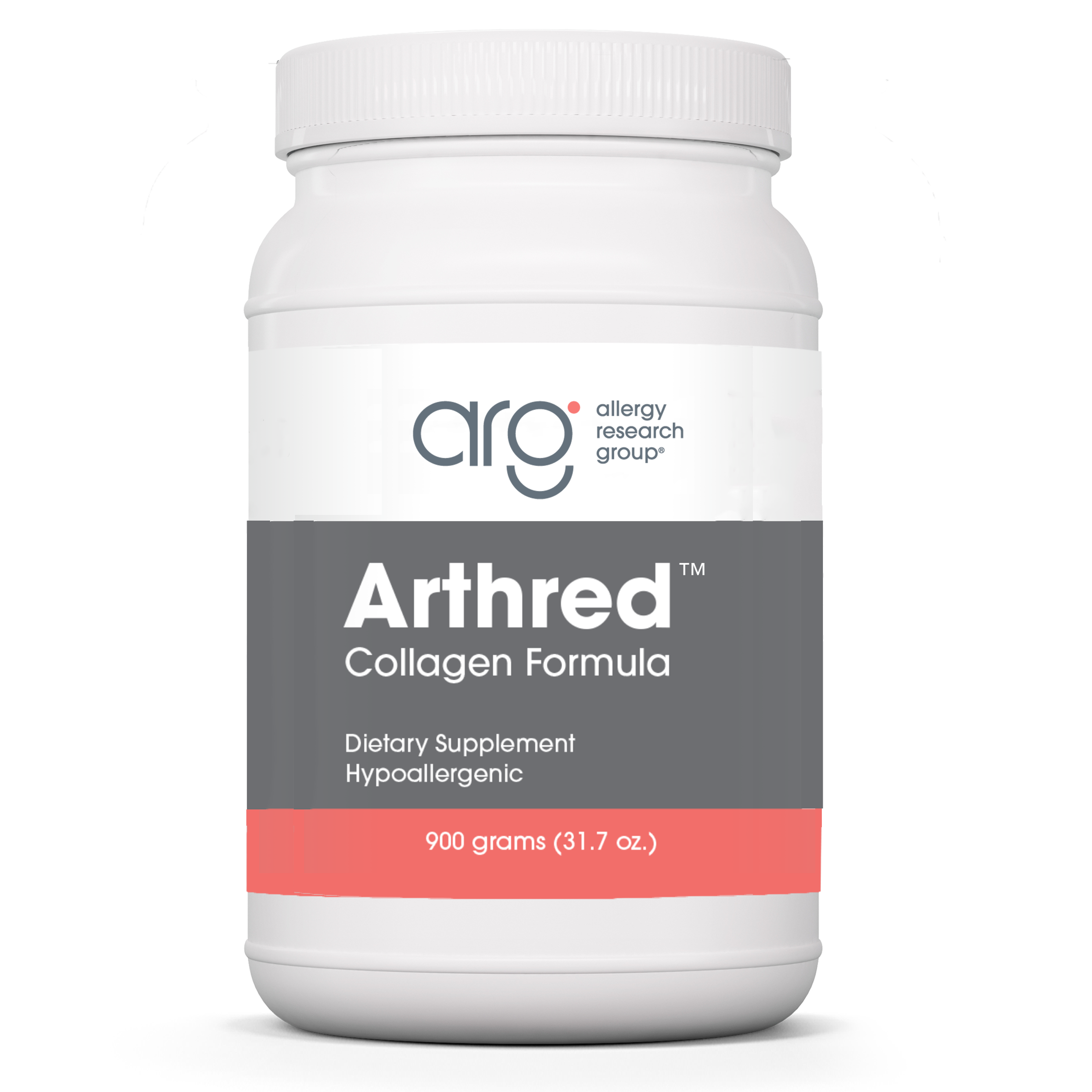 Allergy Research Group Arthred 900 gram powder jar for cartilage, joint, and musculoskeletal support