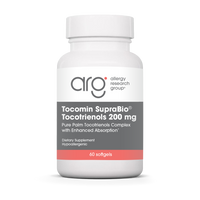 Allergy Research Group Tocomin SupraBio® Tocotrienols 200 mg - 60 softgels bottle front label