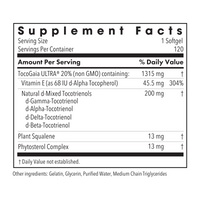 Tocotrienols 200 mg Supplement Facts
