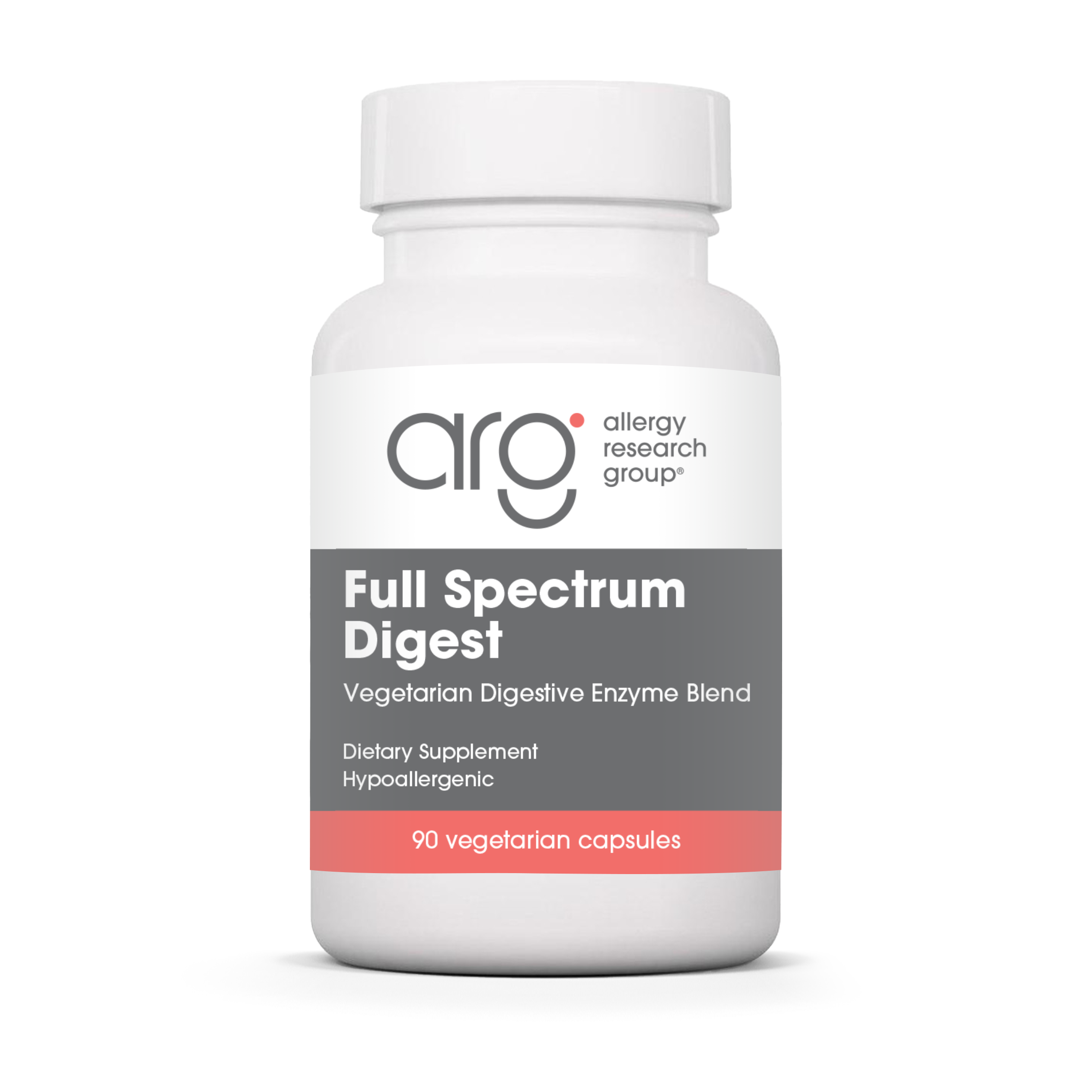 Allergy Research Group Full Spectrum Digest - 90 vegetarian capsules bottle front label