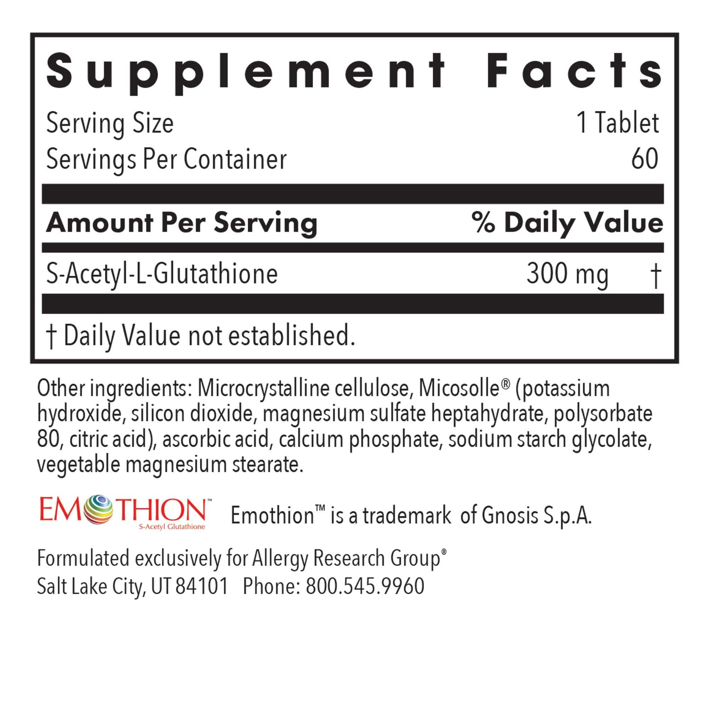 Acetyl-Glutathione 300 mg