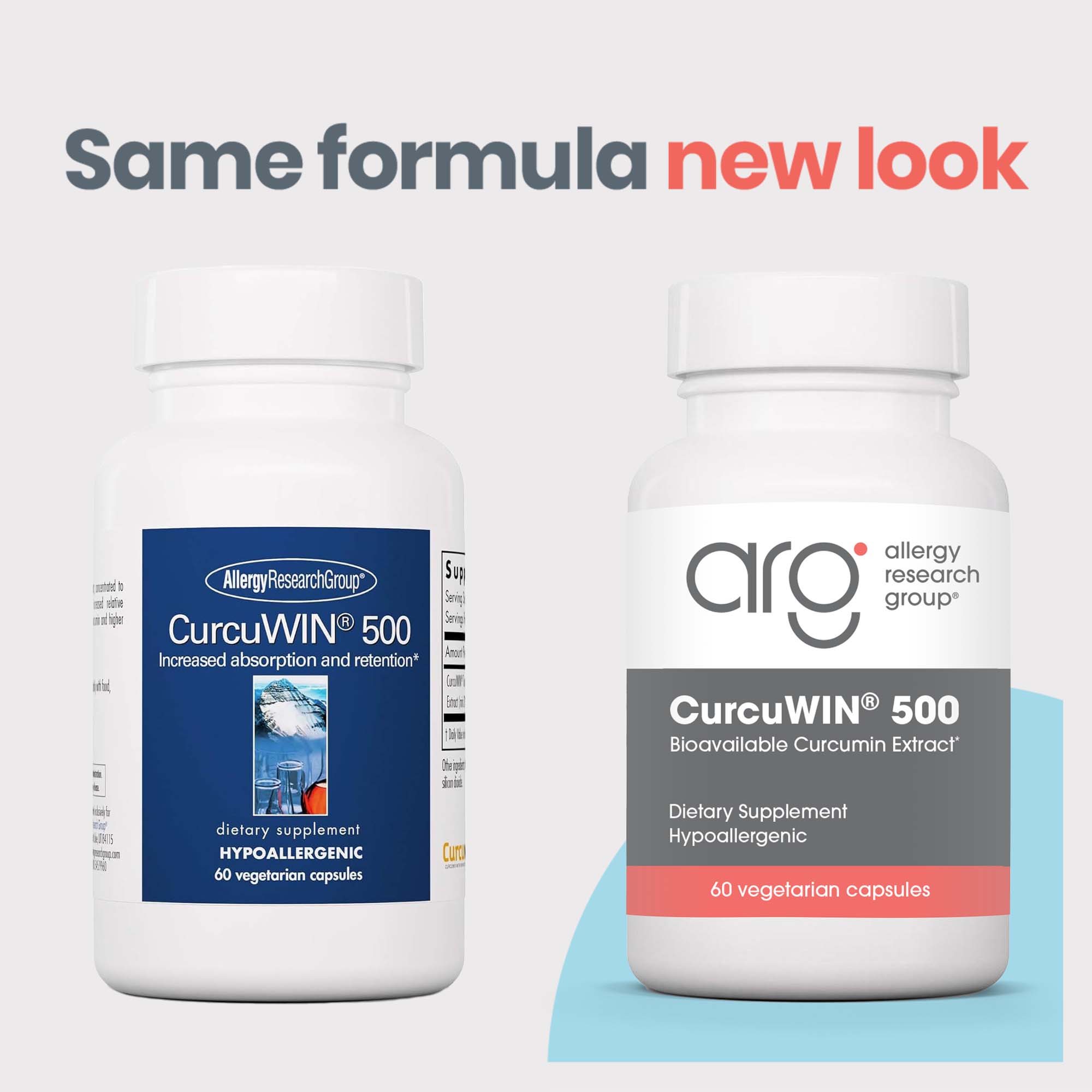 Curcumin Supplement - CurcuWIN 500 | Allergy Research Group