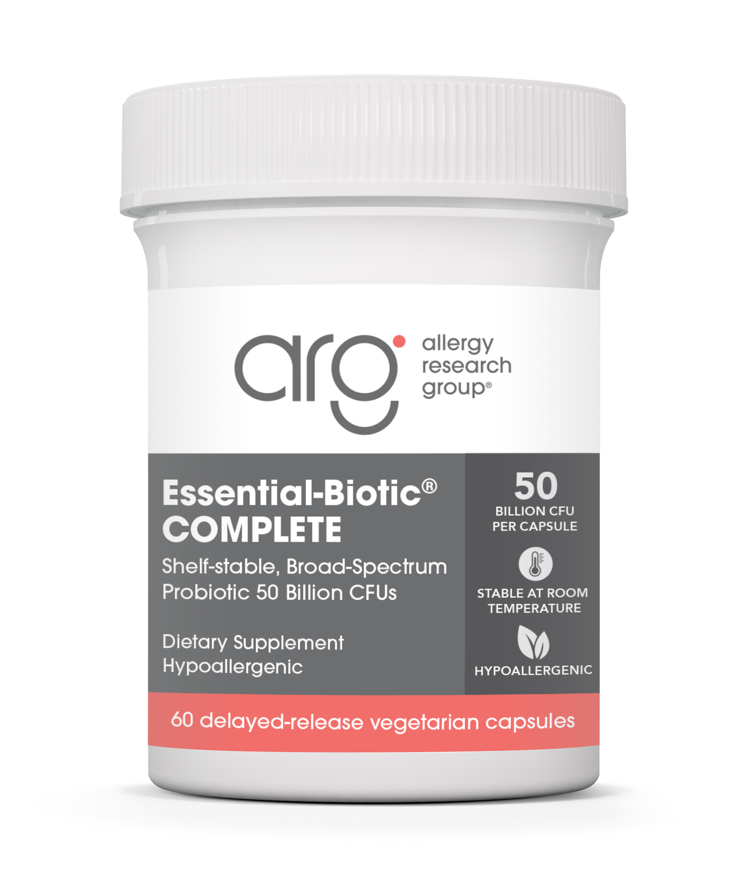 Allergy Research Group Essential-Biotic® COMPLETE - 60 delayed-release vegetarian capsules