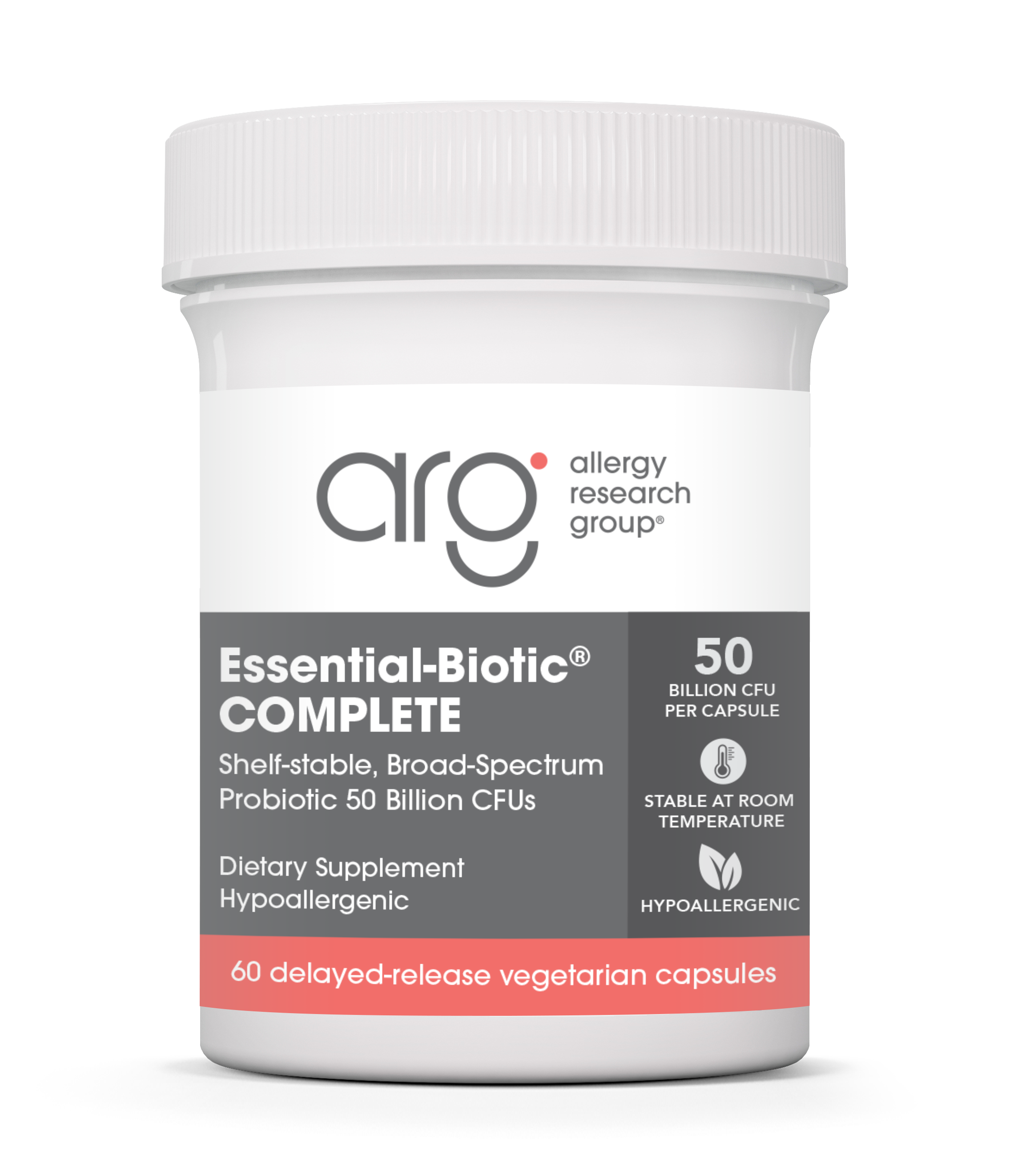 Allergy Research Group Essential-Biotic® COMPLETE - 60 delayed-release vegetarian capsules
