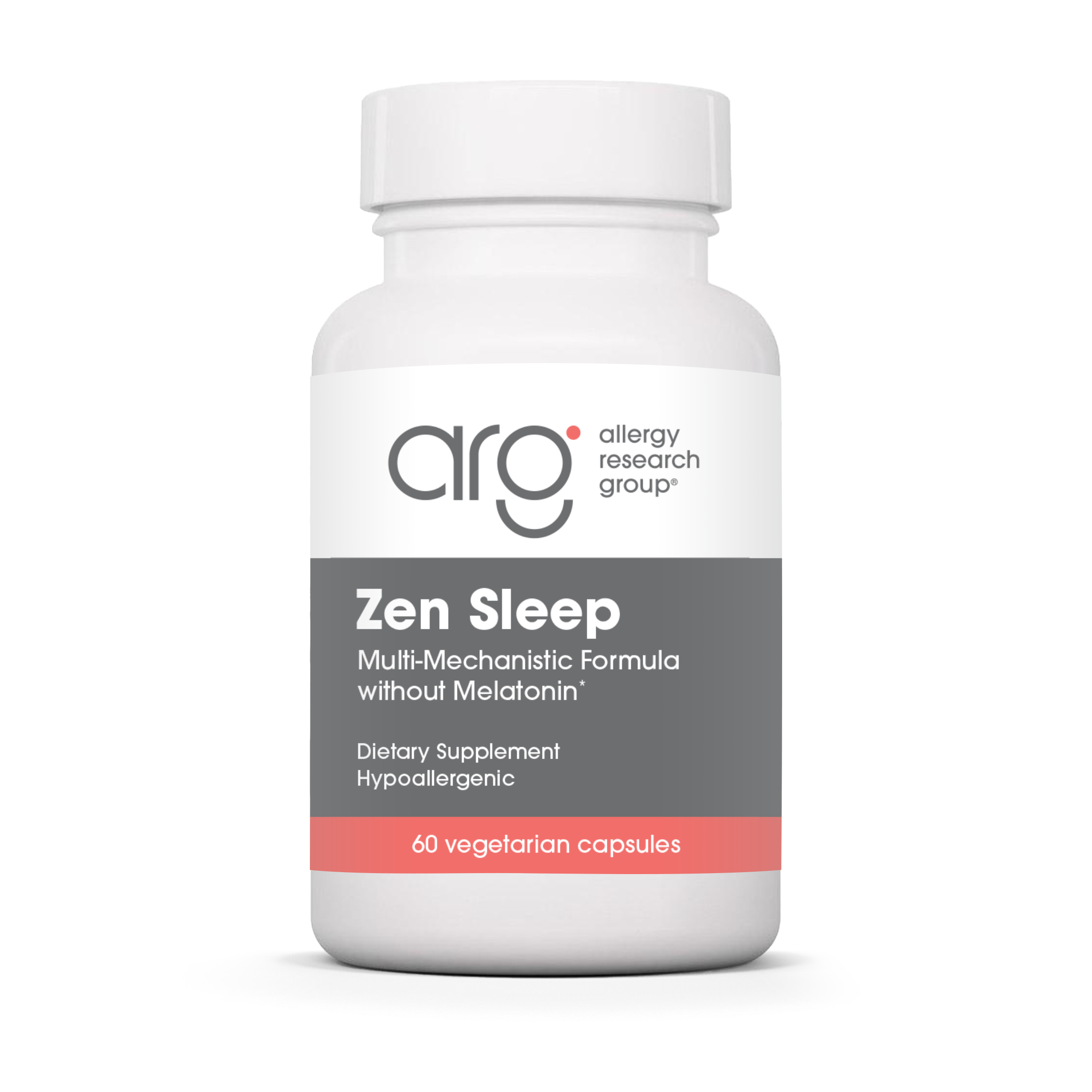 Allergy Research Group Zen Sleep - 60 vegetarian capsules bottle front label 