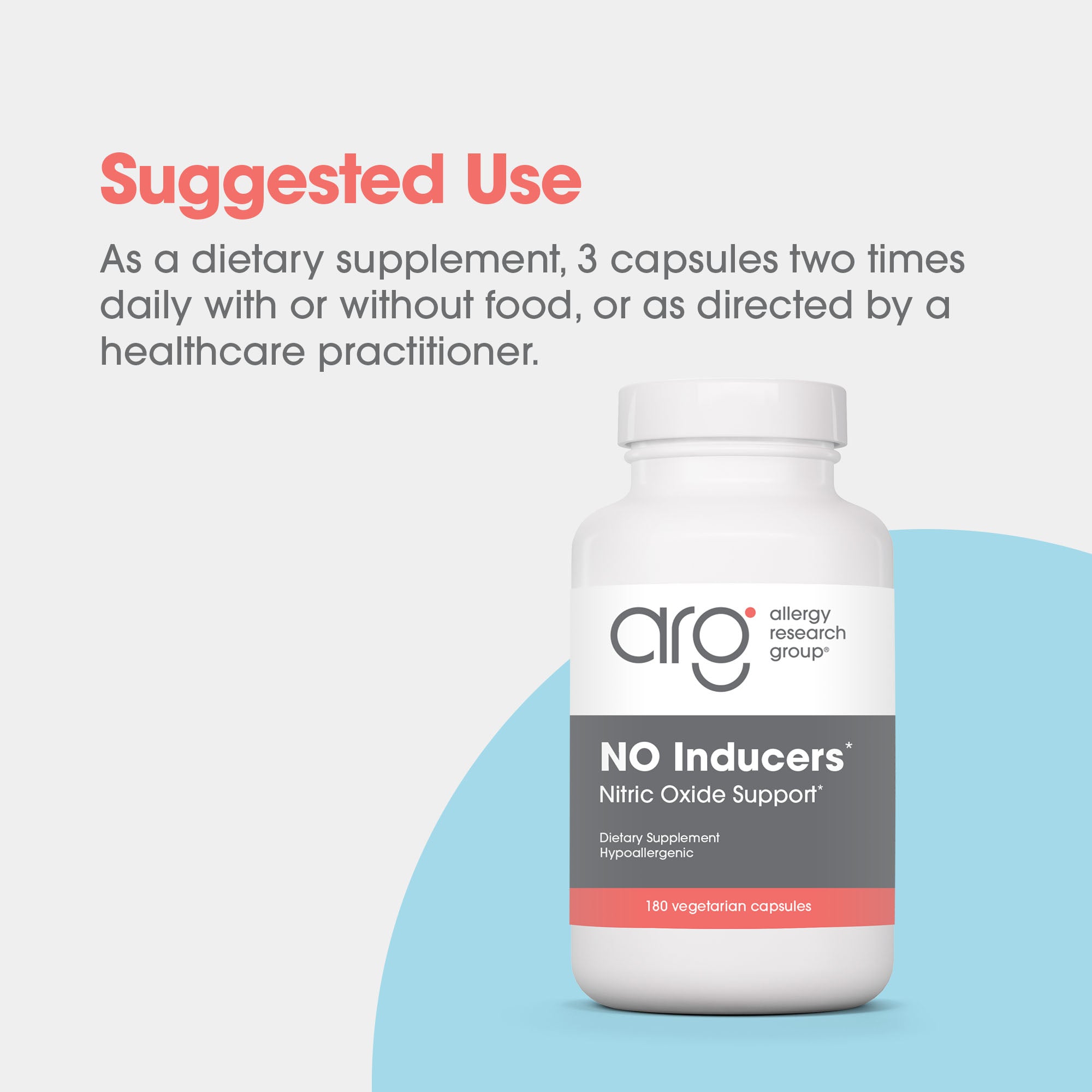 NO Inducers* - suggested use: 3 capsules two times daily with or without food