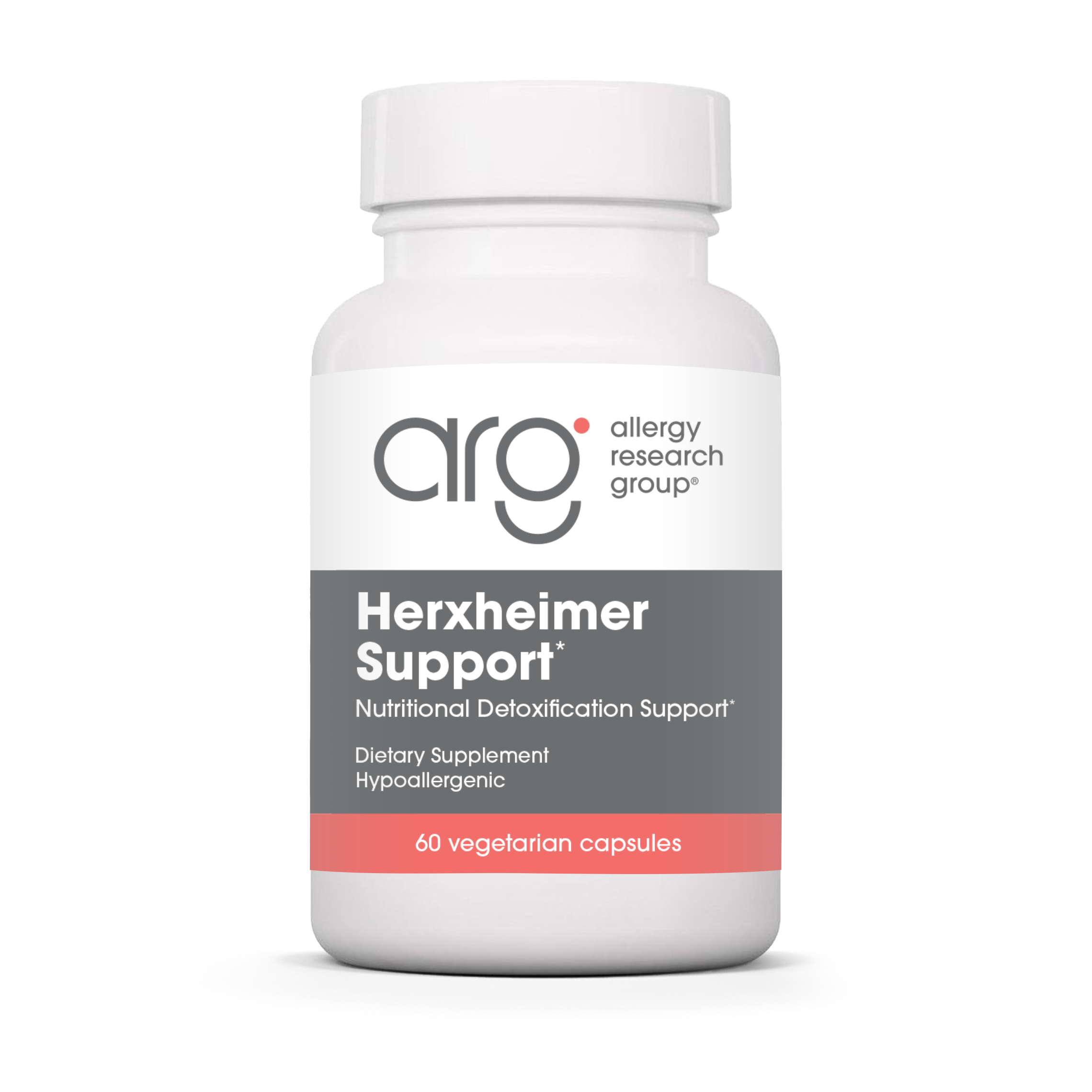 Allergy Research Group Herxheimer Support* - 60 vegetarian capsules bottle front label 