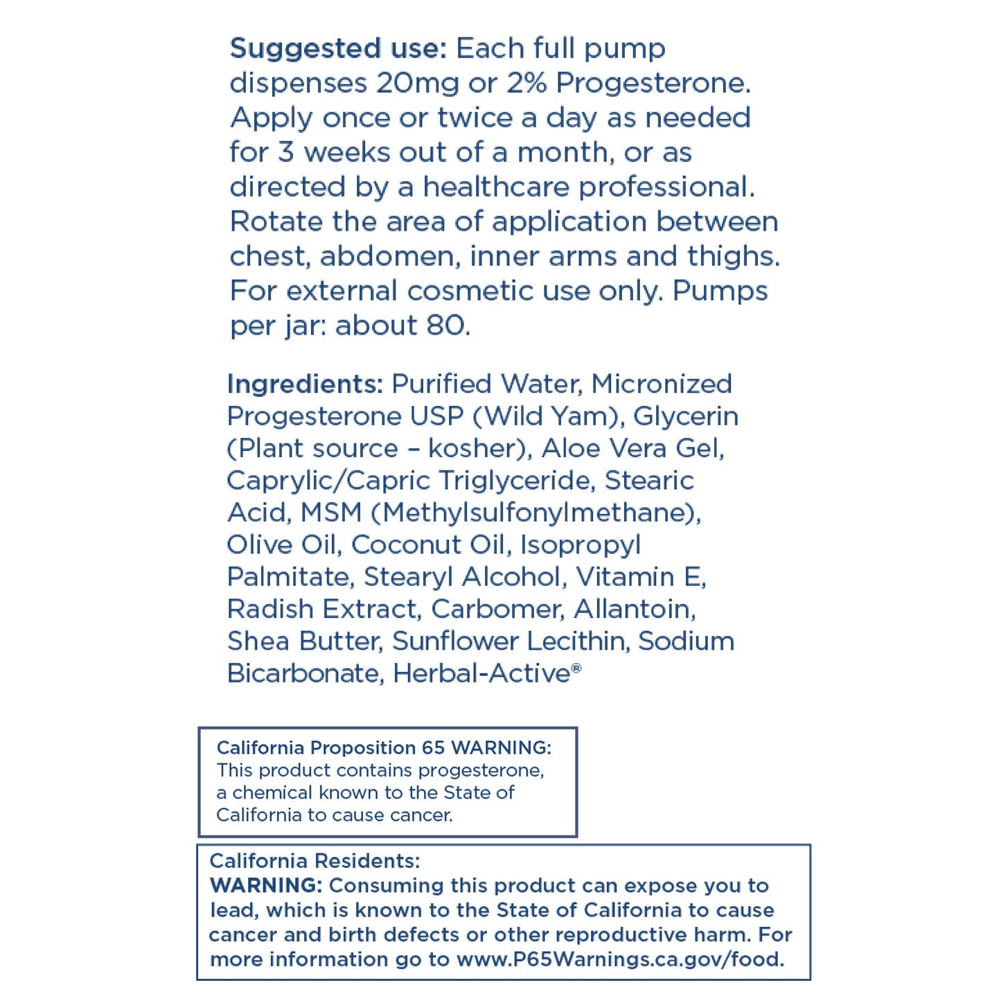 Metabolic Maintenance® 100 Progeste Cream