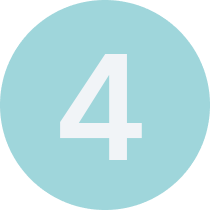 Number 4 on a light blue circle