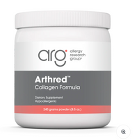 Jar of 240 grams powder of Arthred Collagen Formula